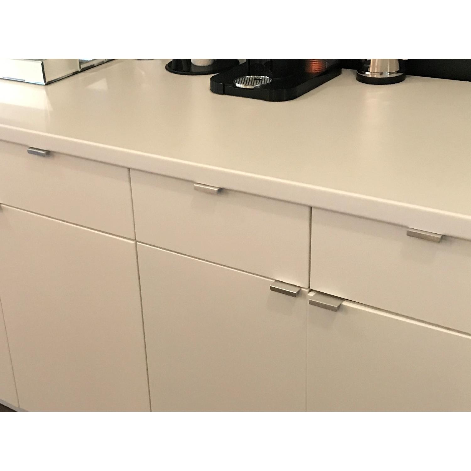 Ikea Kitchen White Lacquer Sideboard - image-4