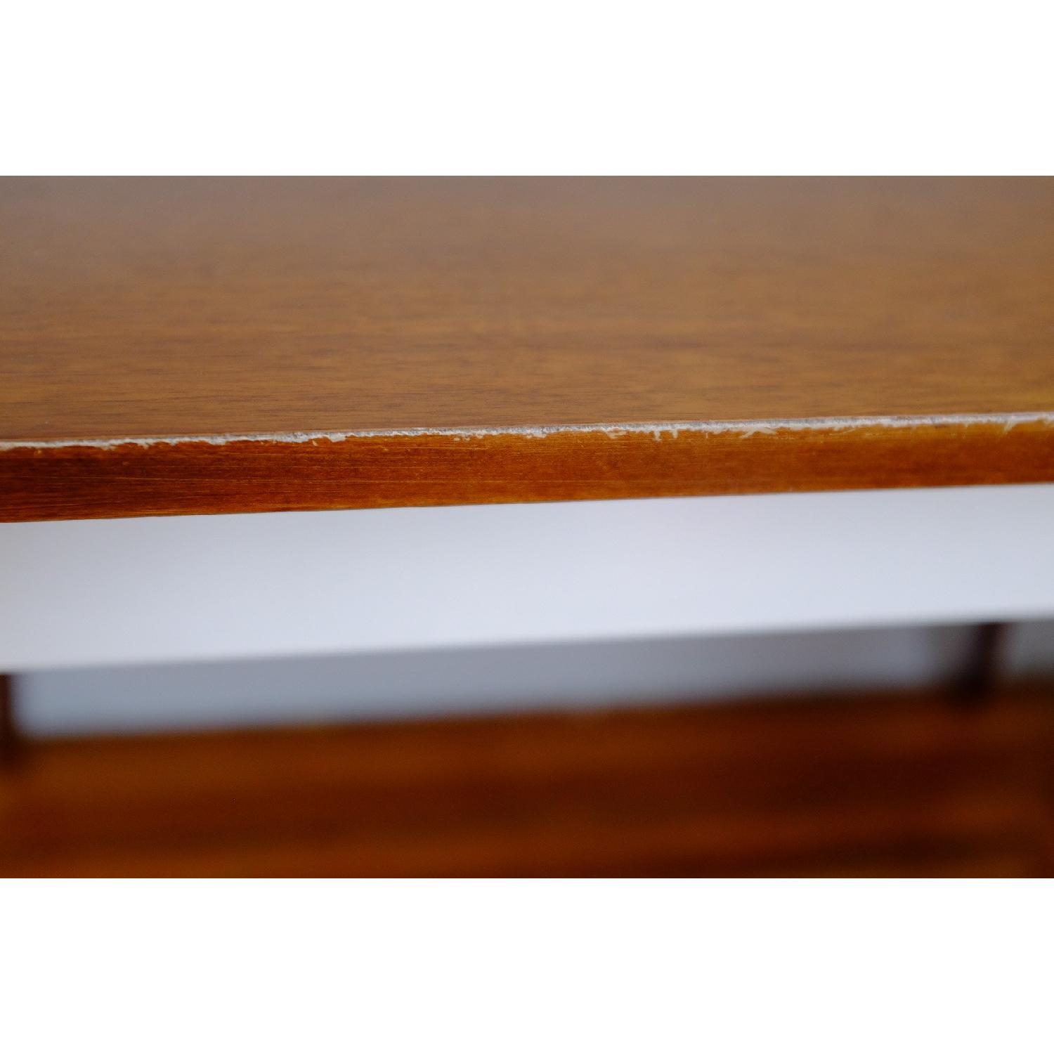 West Elm Pratt Desk in Walnut & White - image-9