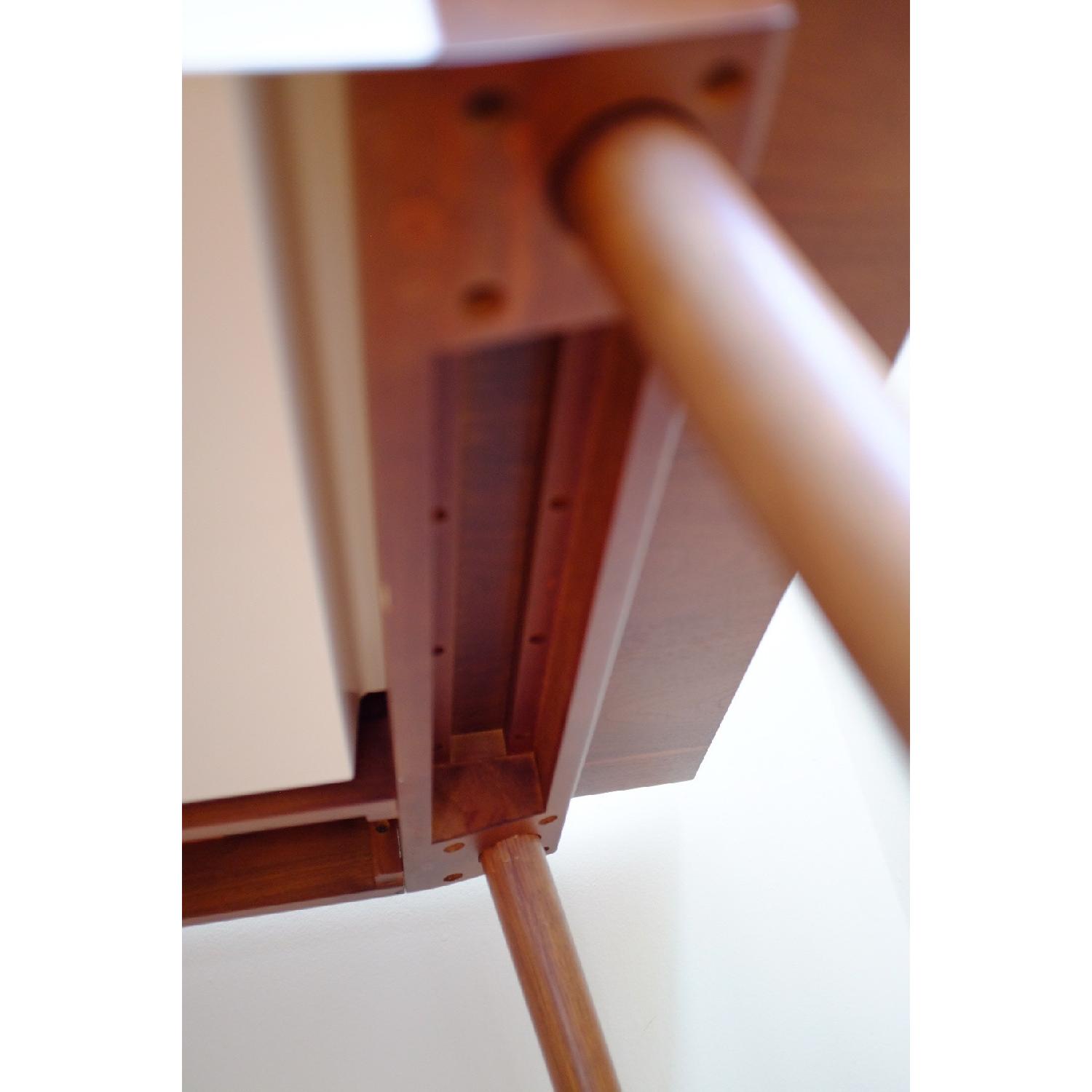 West Elm Pratt Desk in Walnut & White - image-12