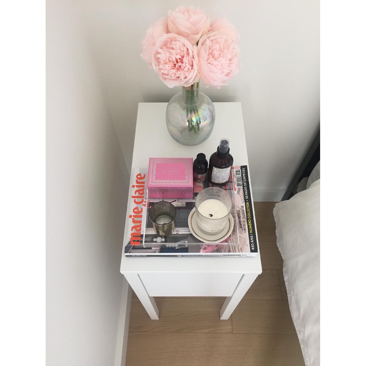 Ikea Nordli White 1-Drawer Nightstand - image-5
