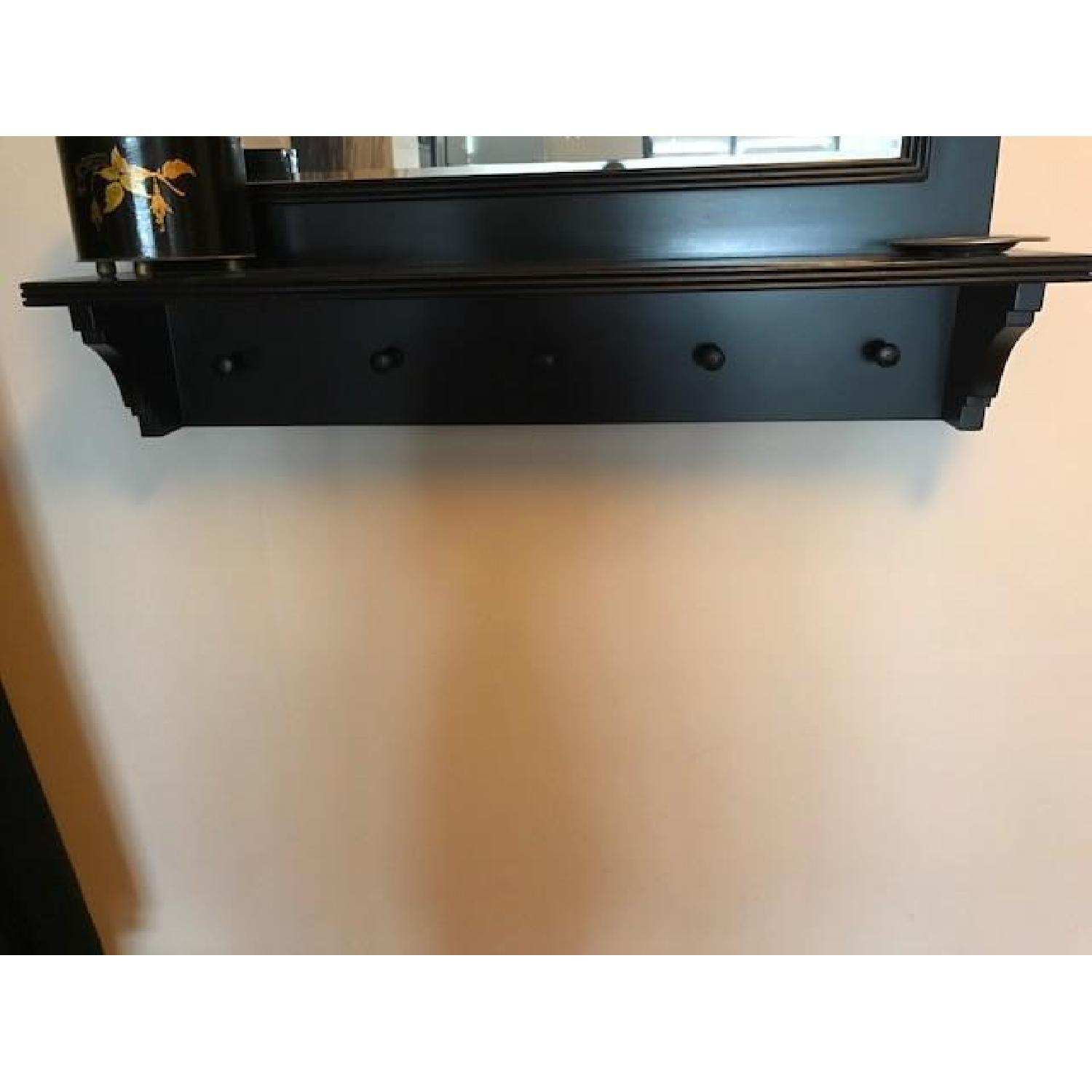 Crate & Barrel Black Entryway Mirror AptDeco