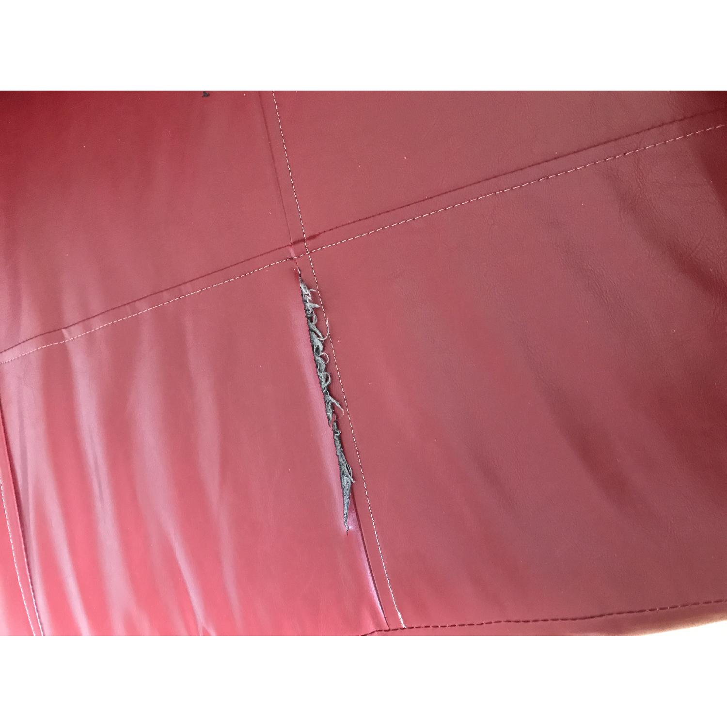 Red Leather Sofa - image-3