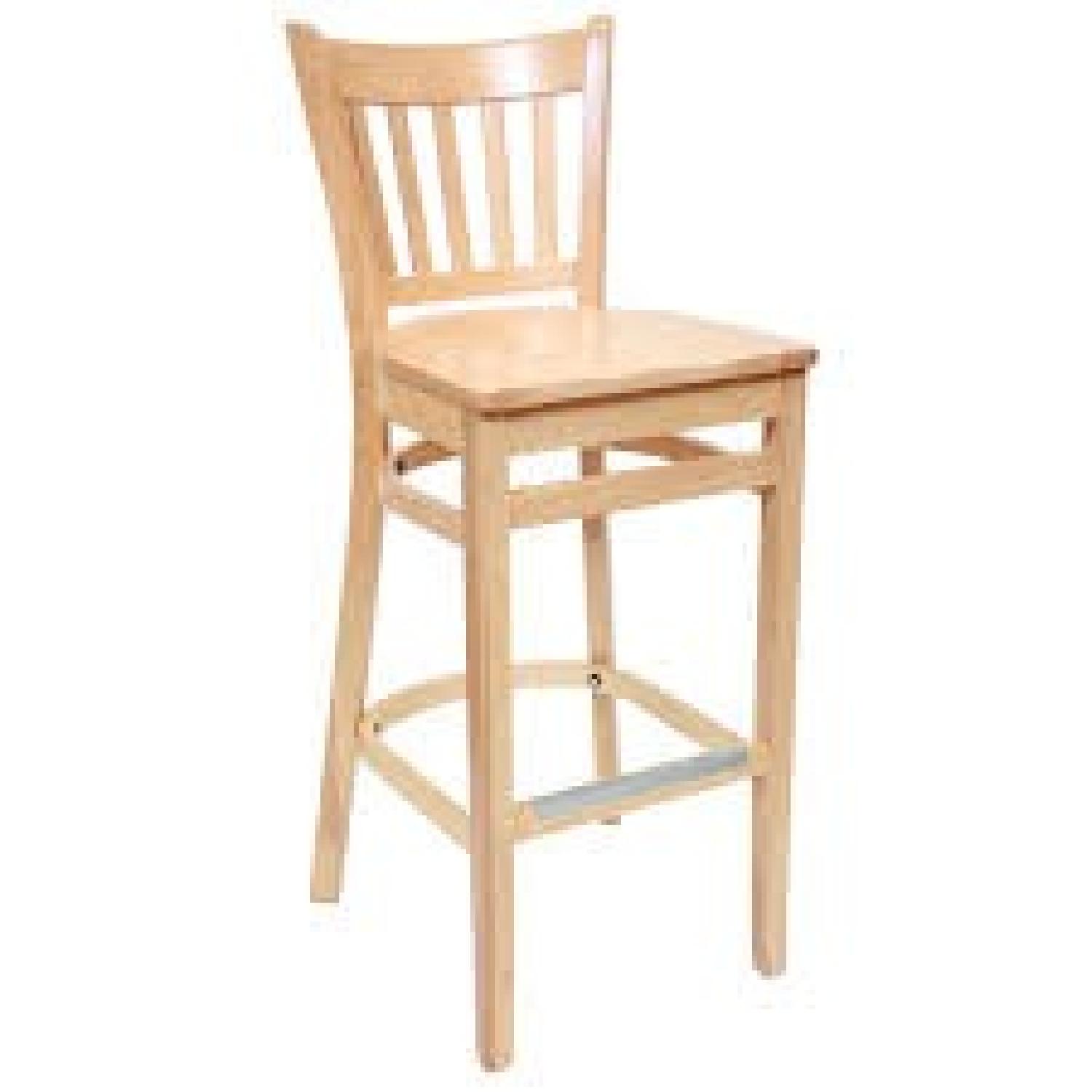 Ikea Ingolf Bar Stool w/ Backrest - image-4