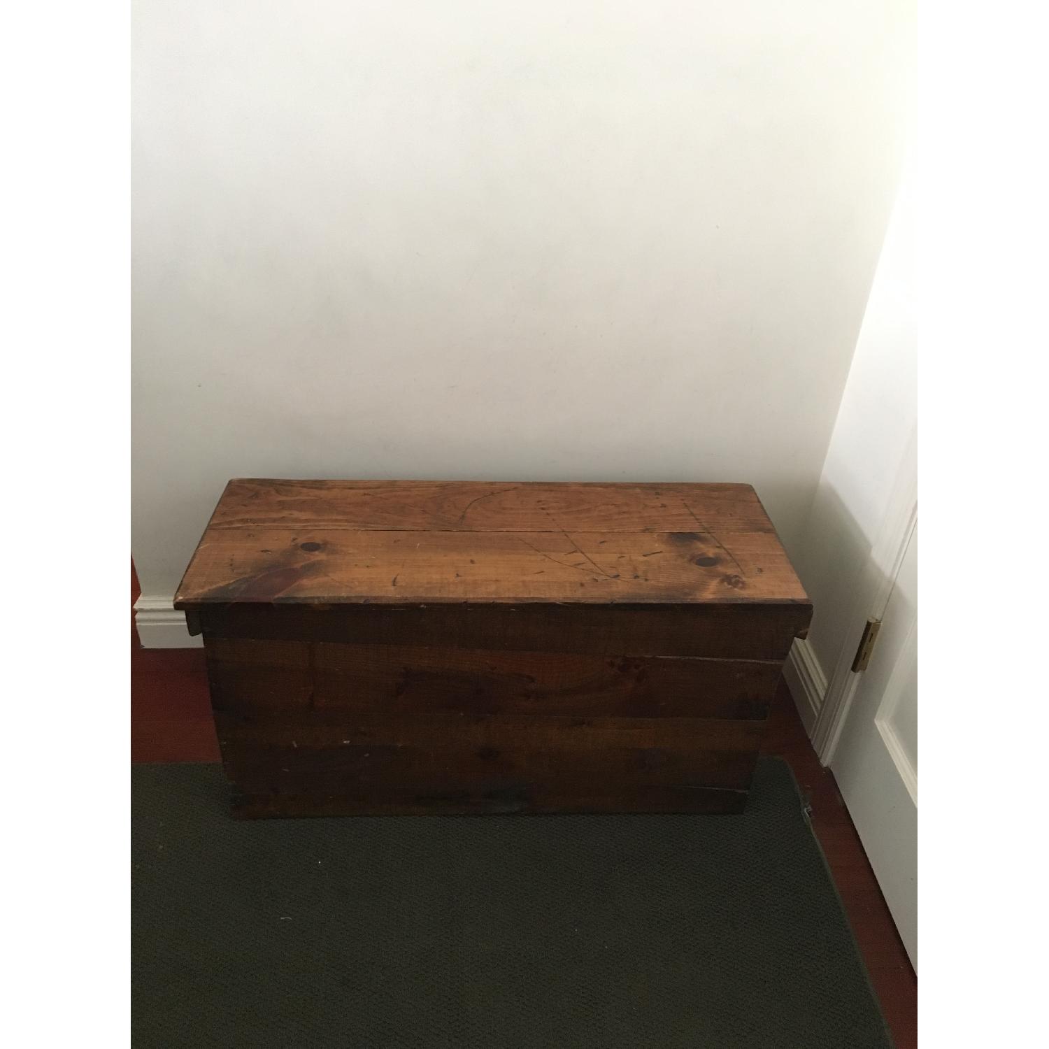 Solid Wood Storage Bench - image-1
