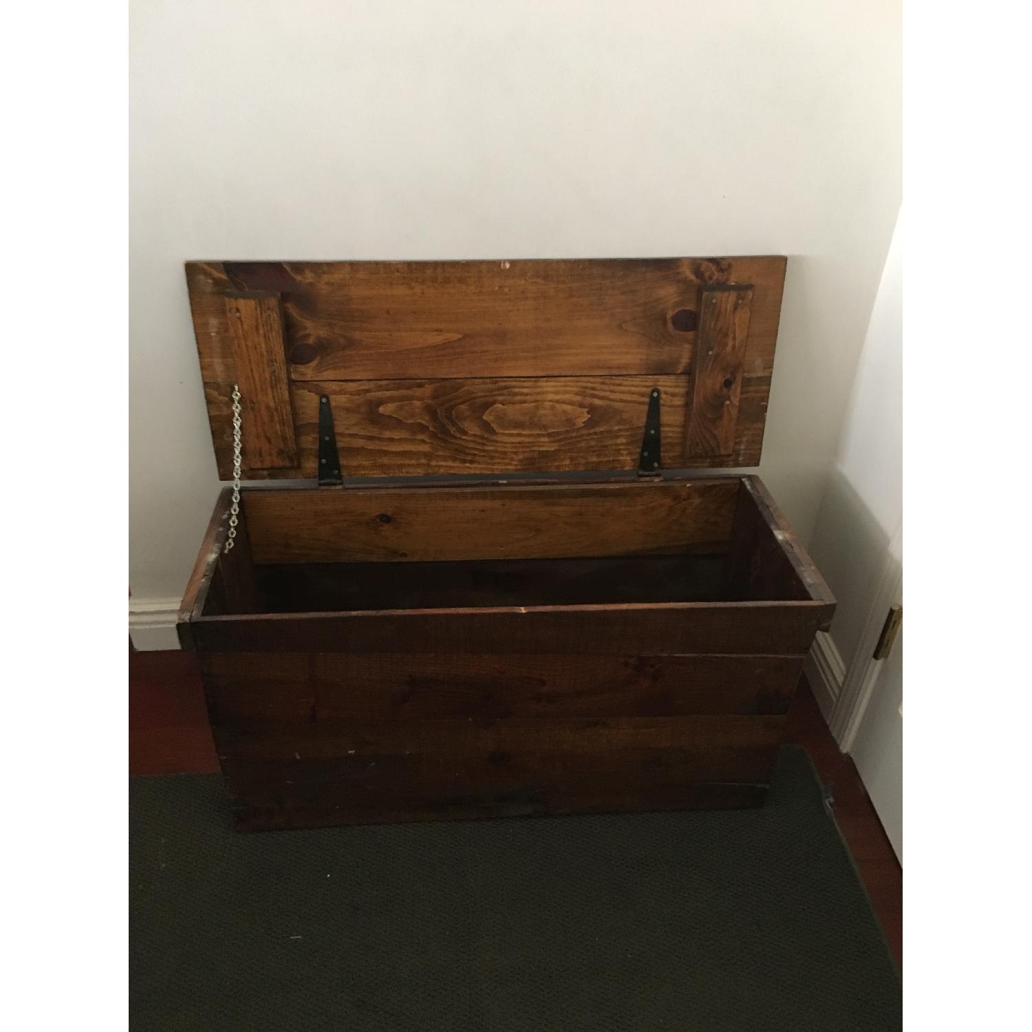 Solid Wood Storage Bench - image-2