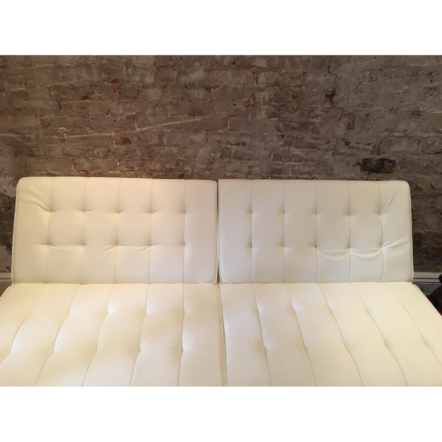 DHP Furniture Emily Convertible Faux Leather Futon - image-1