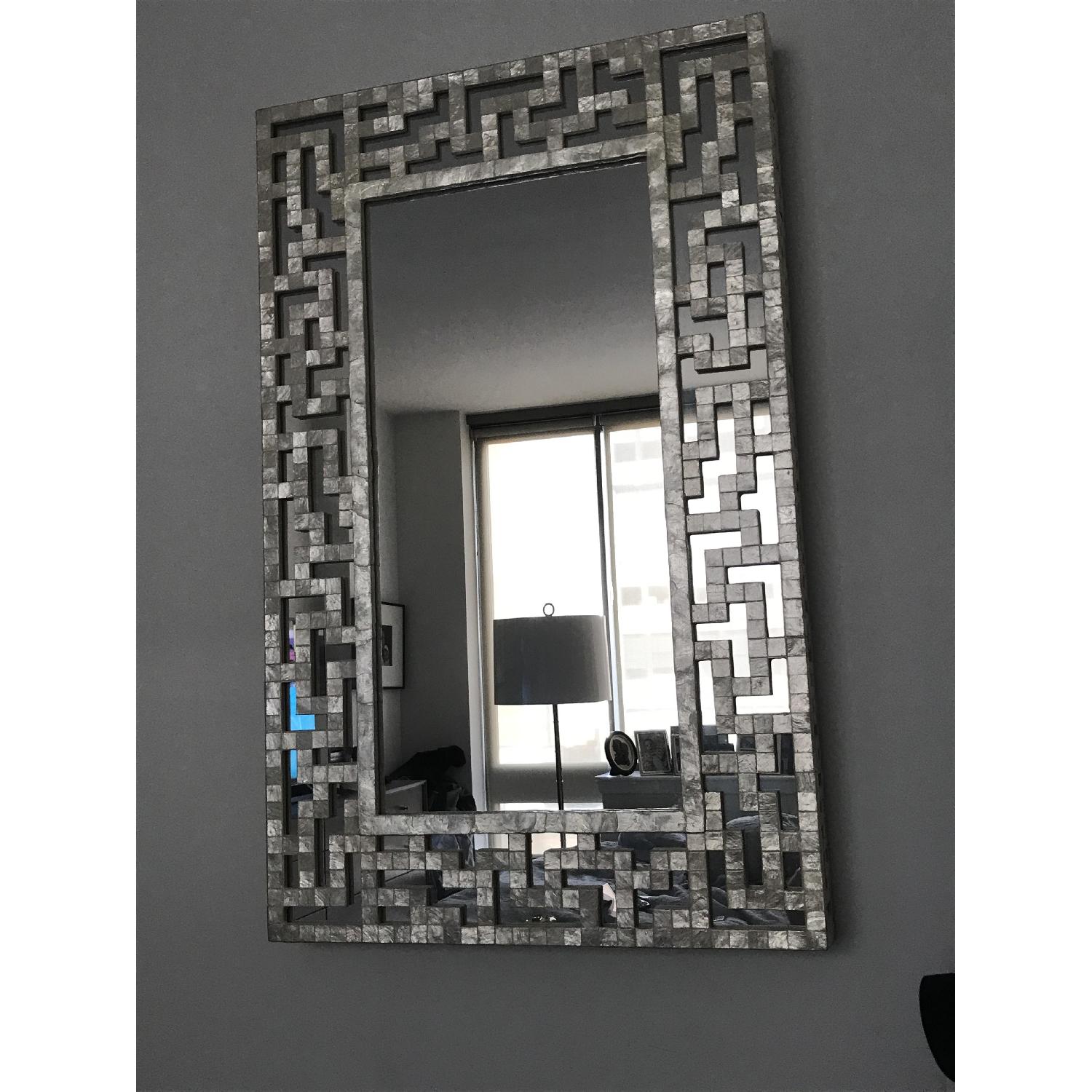Horchow Capiz Fretwork Mirror - image-2