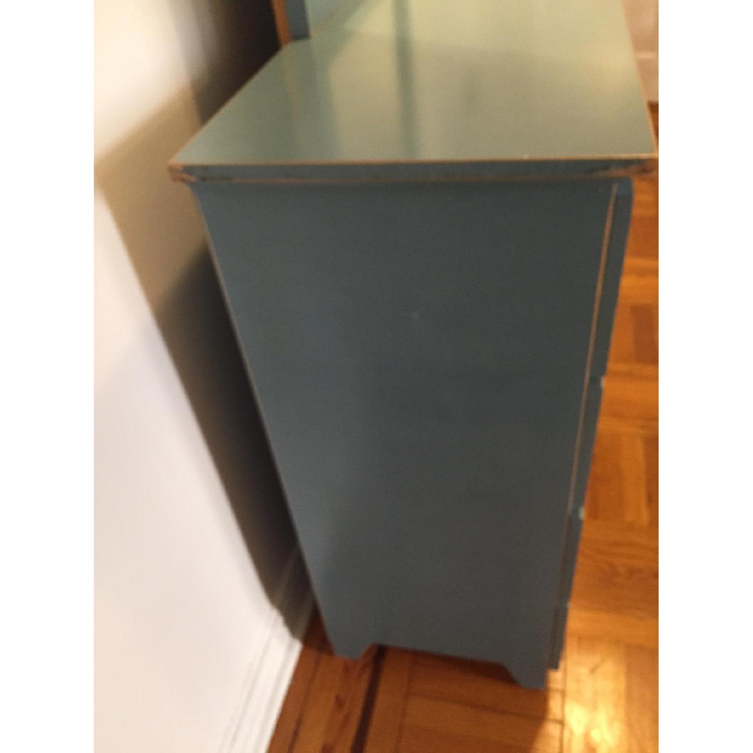 Gothic Cabinet Craft Turquoise Dresser w/ Mirror - image-3