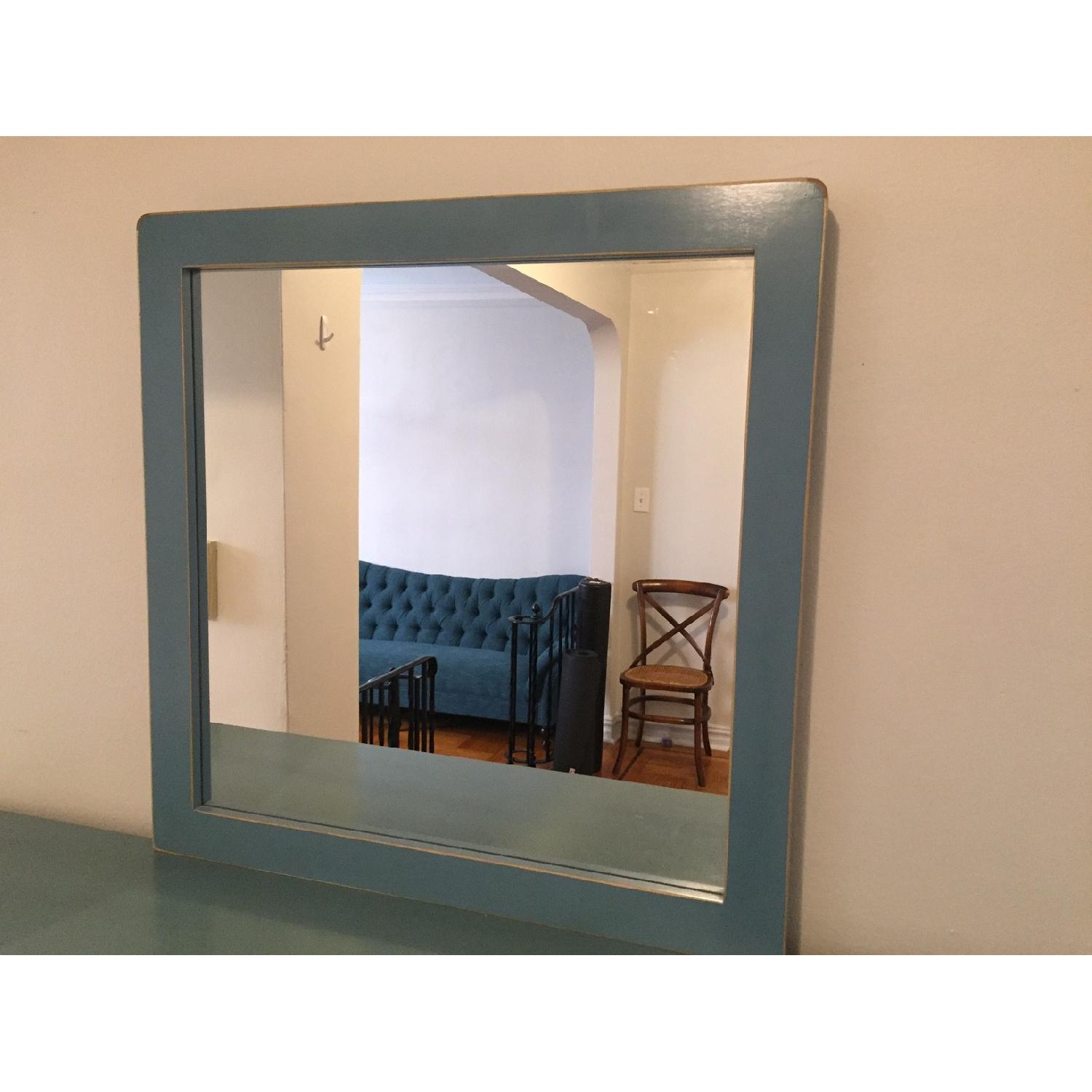 Gothic Cabinet Craft Turquoise Dresser w/ Mirror - image-5