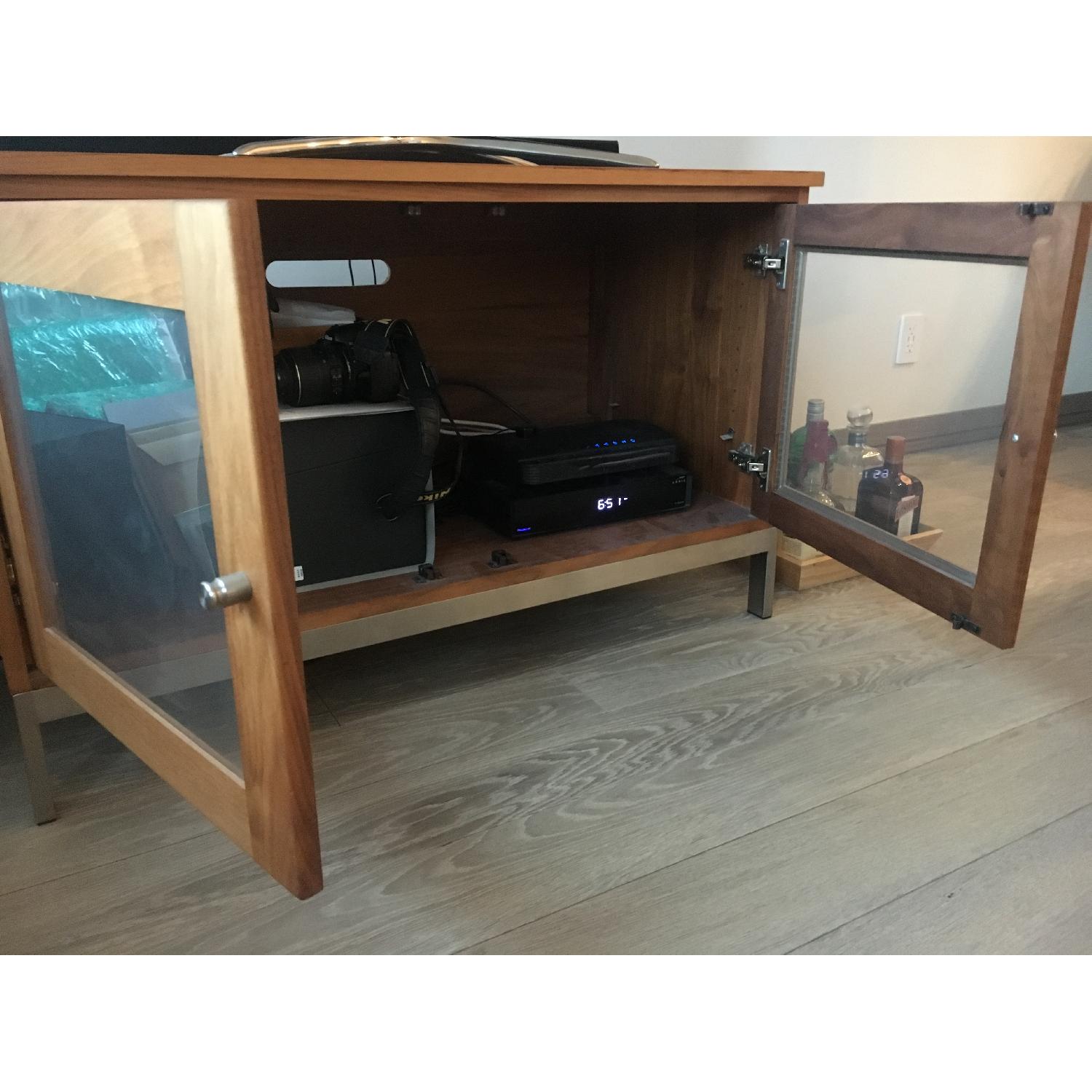 Room & Board Linear Walnut Media Storage - image-1