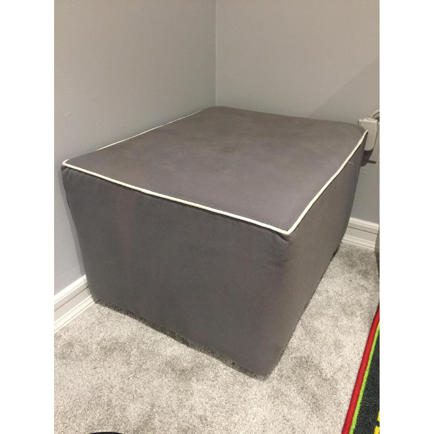 Buy Buy Baby Little Castle Grey Swivel Glider & Ottoman - image-2