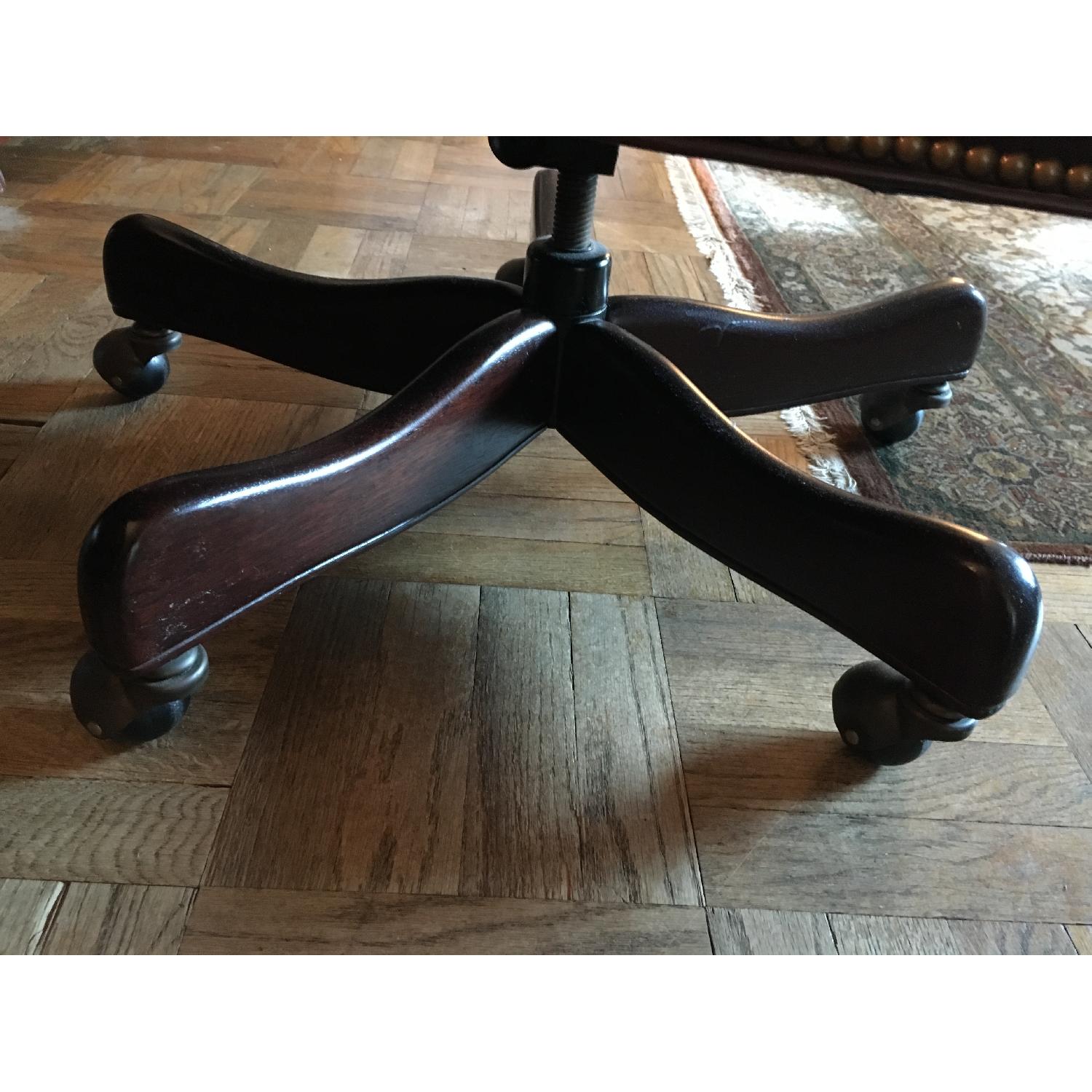 Ethan Allen Leather Office Chair - image-9