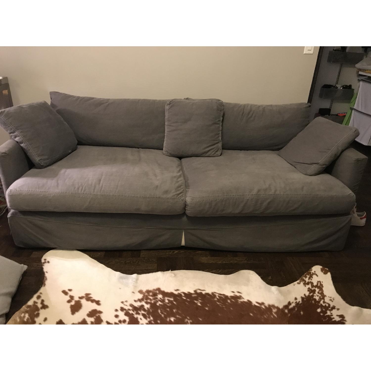 Crate & Barrel Lounge Sofa w/ Slipcovers - image-3