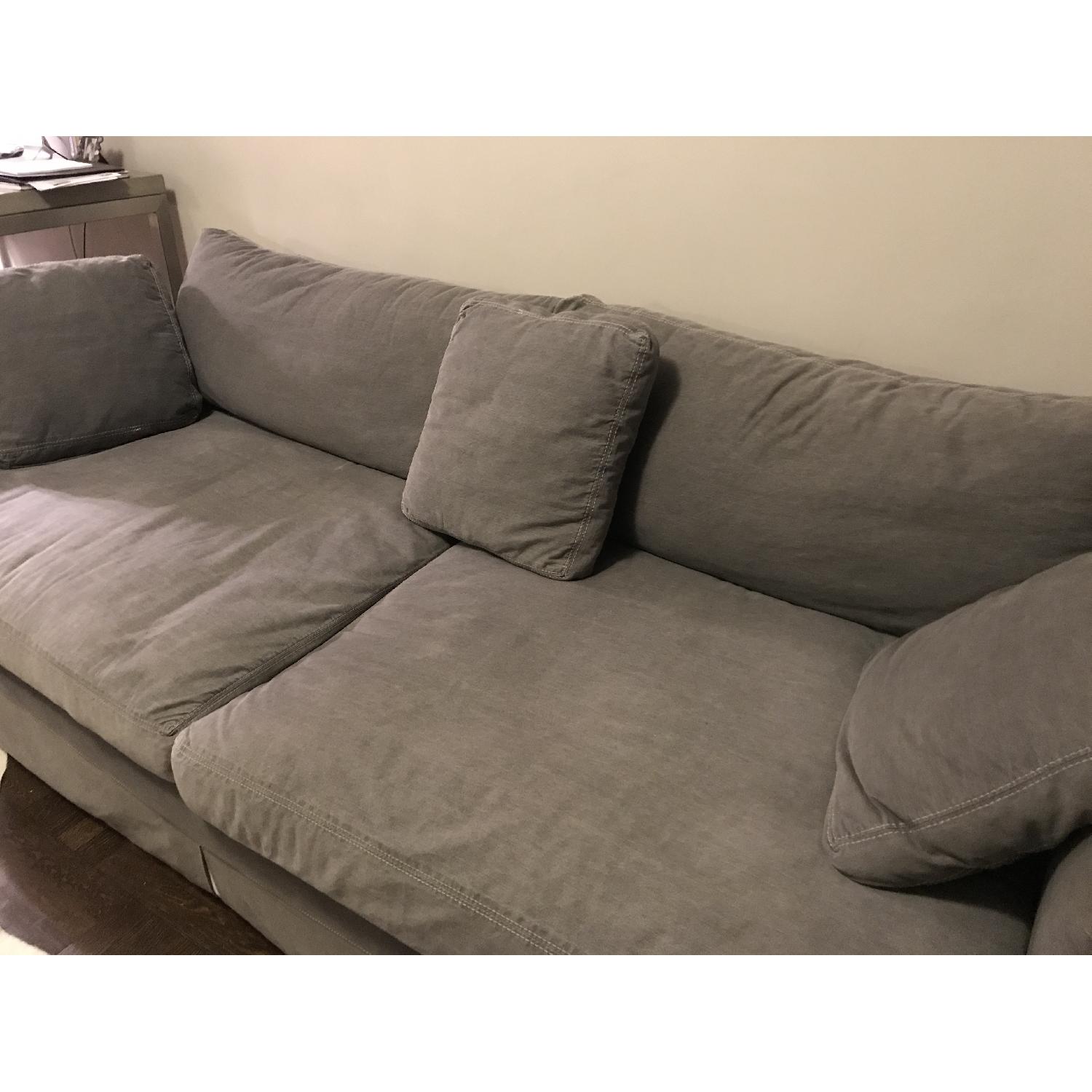 Crate & Barrel Lounge Sofa w/ Slipcovers - image-4