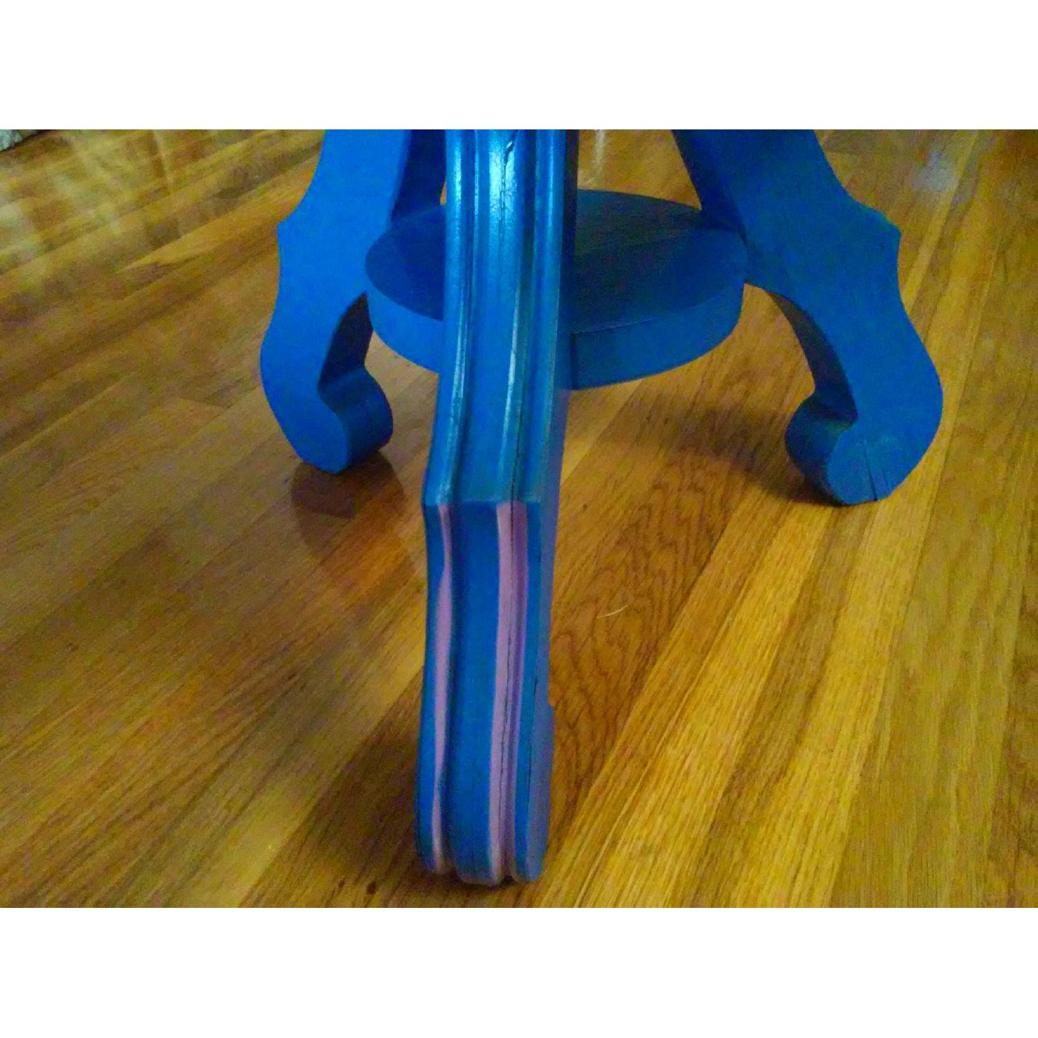 Vintage Royal Blue Side Table - image-3