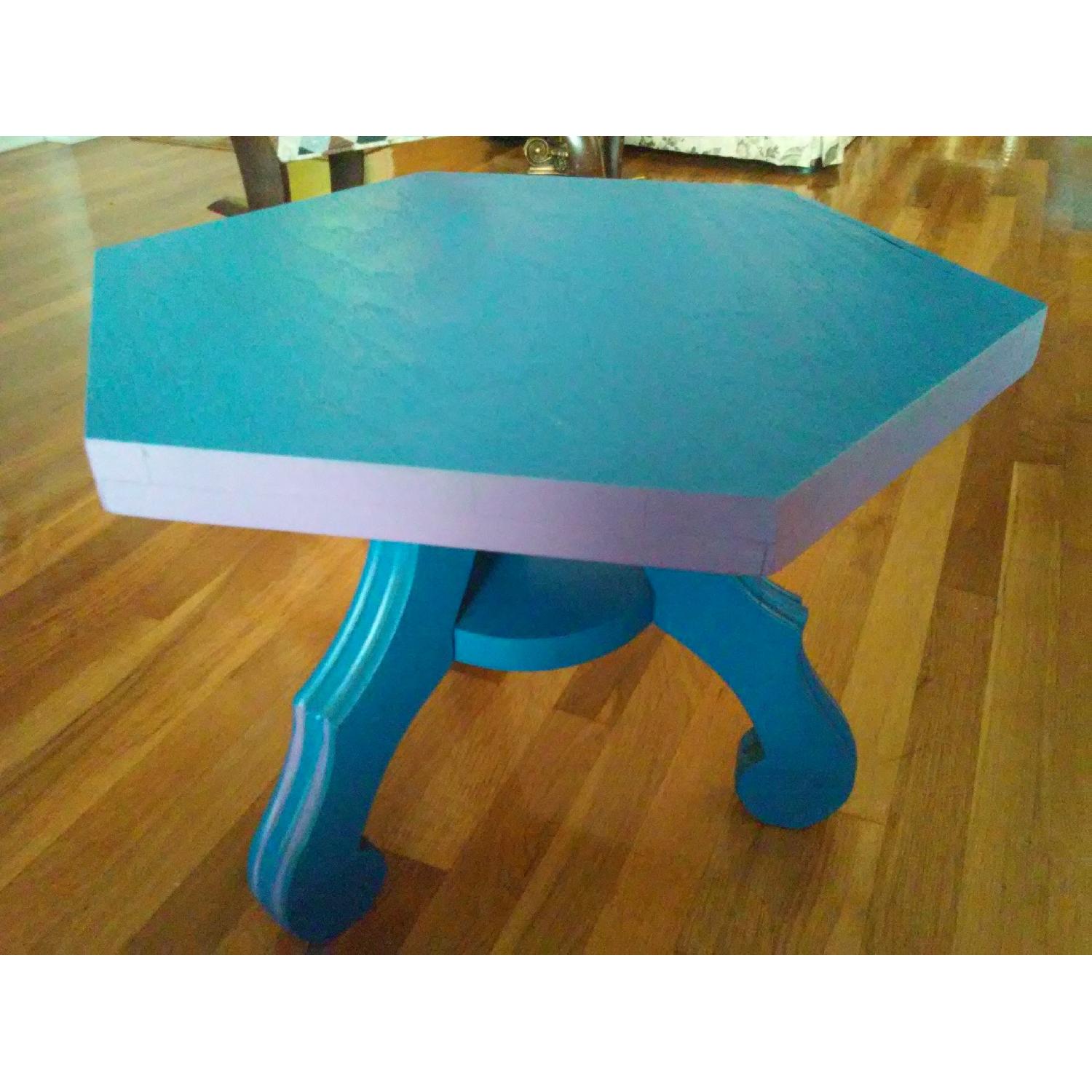 Vintage Royal Blue Side Table - image-5