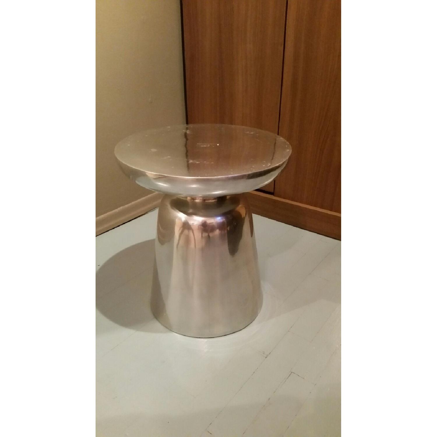 West Elm Martini Side Table w/ Cesear Stone Top - image-2