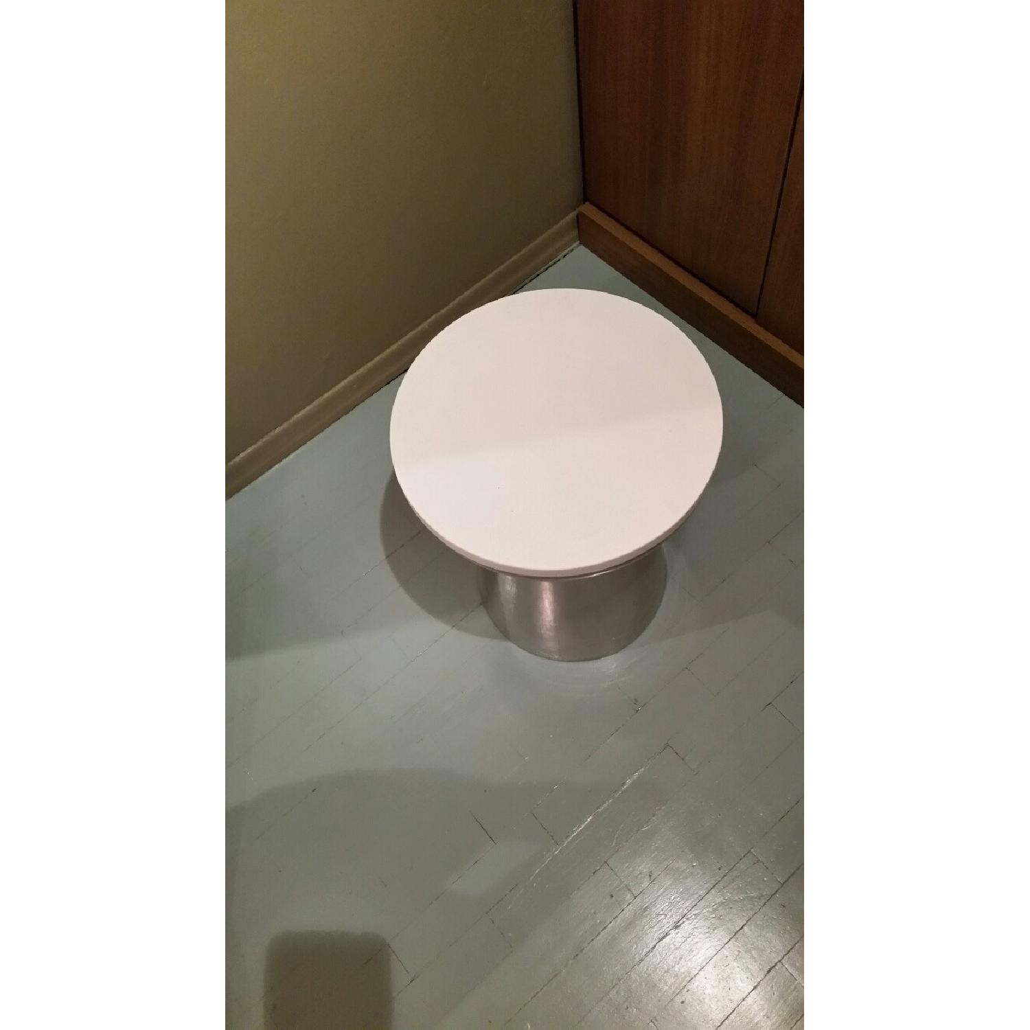 West Elm Martini Side Table w/ Cesear Stone Top - image-3