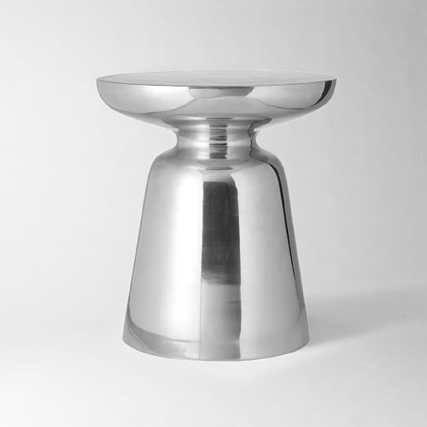 West Elm Martini Side Table w/ Cesear Stone Top - image-0