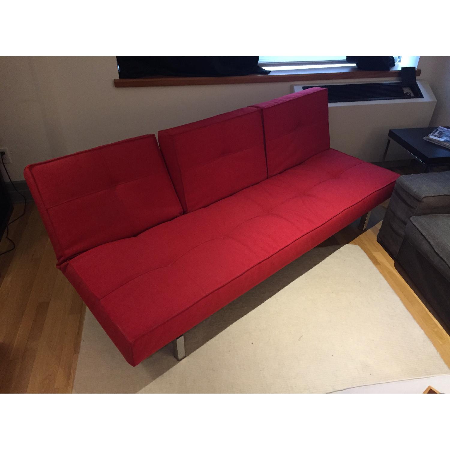Room & Board Eden Convertible Red Sleeper Sofa - image-1
