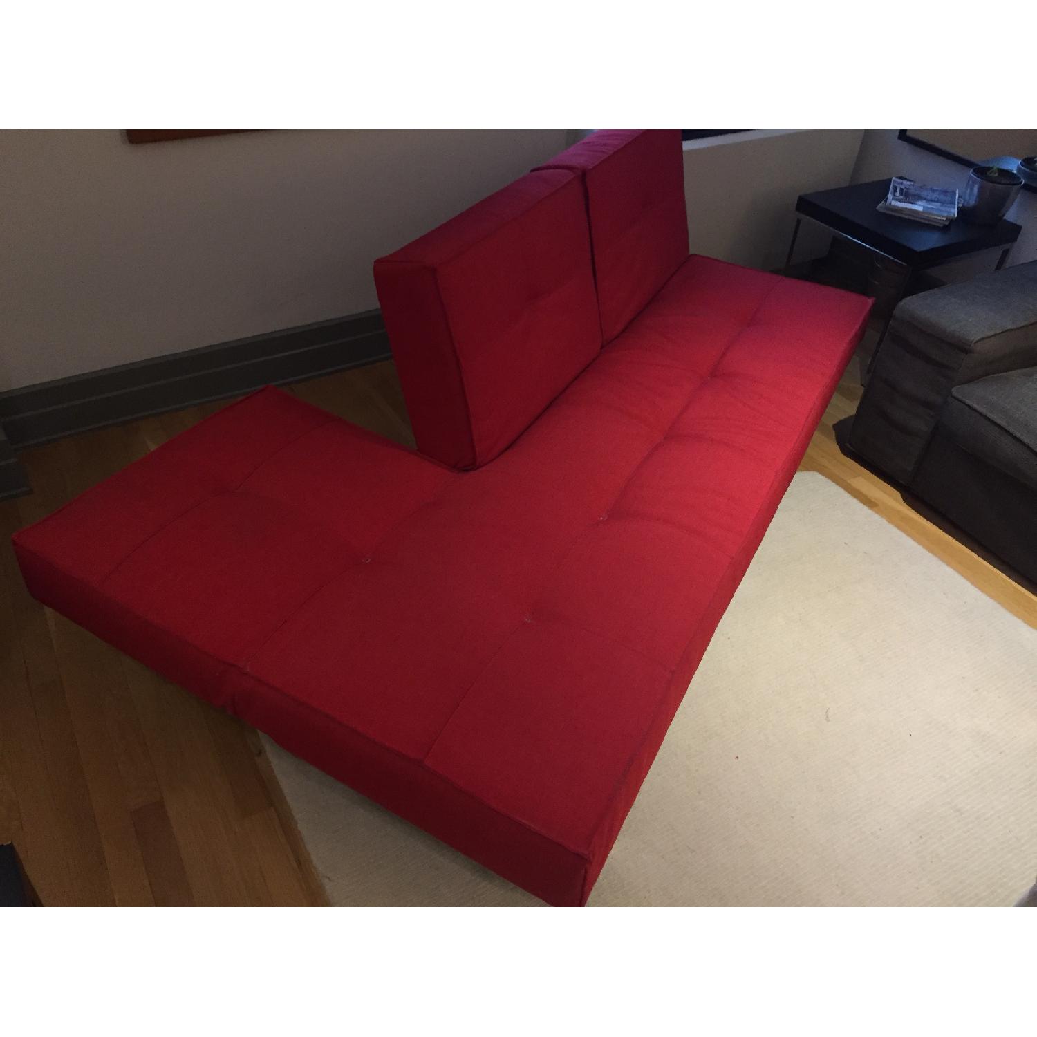 Room & Board Eden Convertible Red Sleeper Sofa - image-3