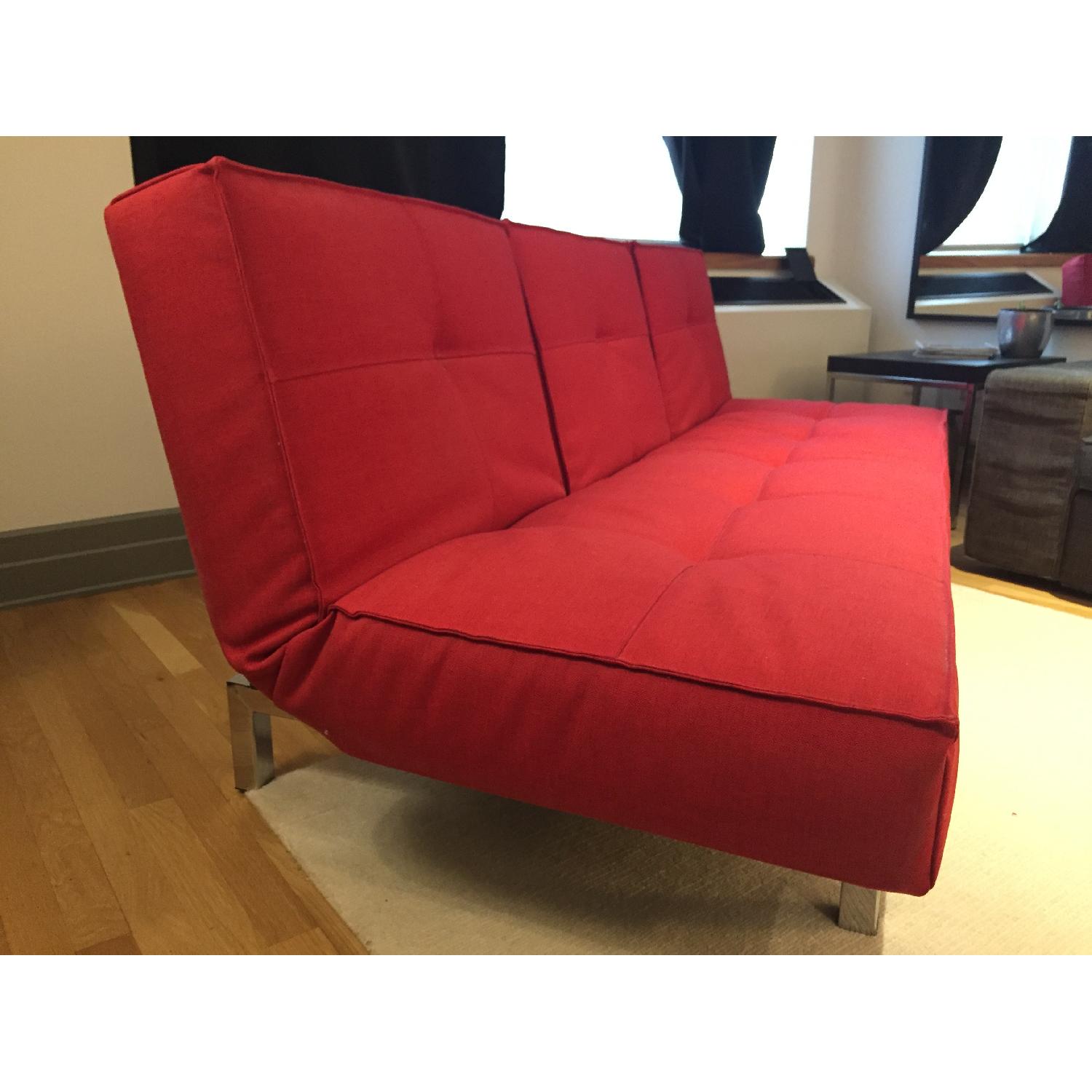 Room & Board Eden Convertible Red Sleeper Sofa - image-5