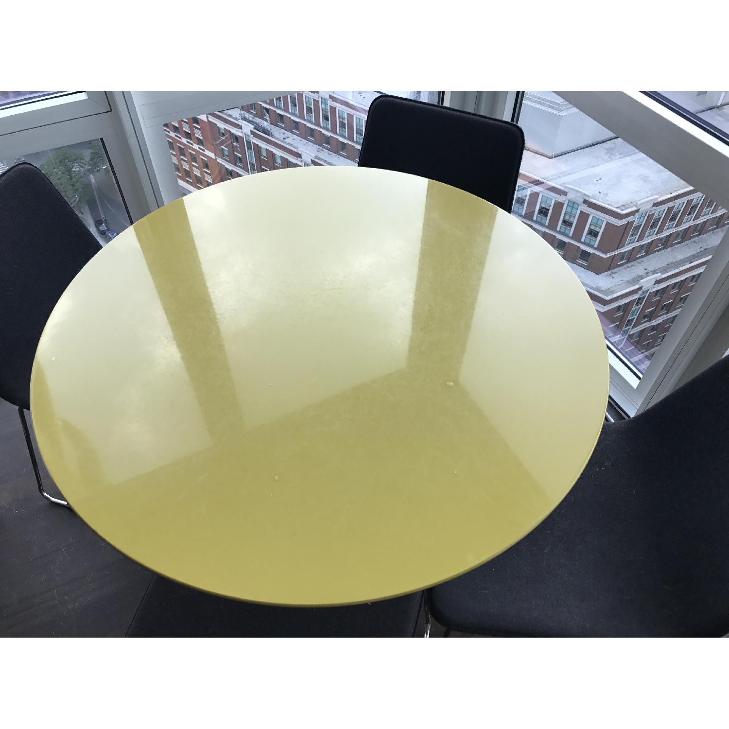 CB2 Round Dining Table w/ 4 Chairs - image-2