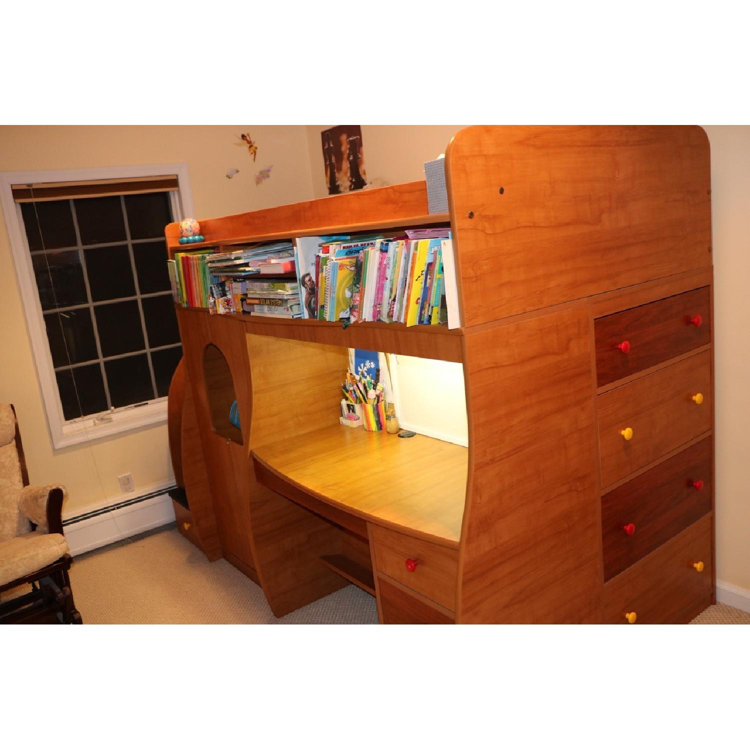 Berg Furniture Twin Loft w/ Play Area & Desk - image-1