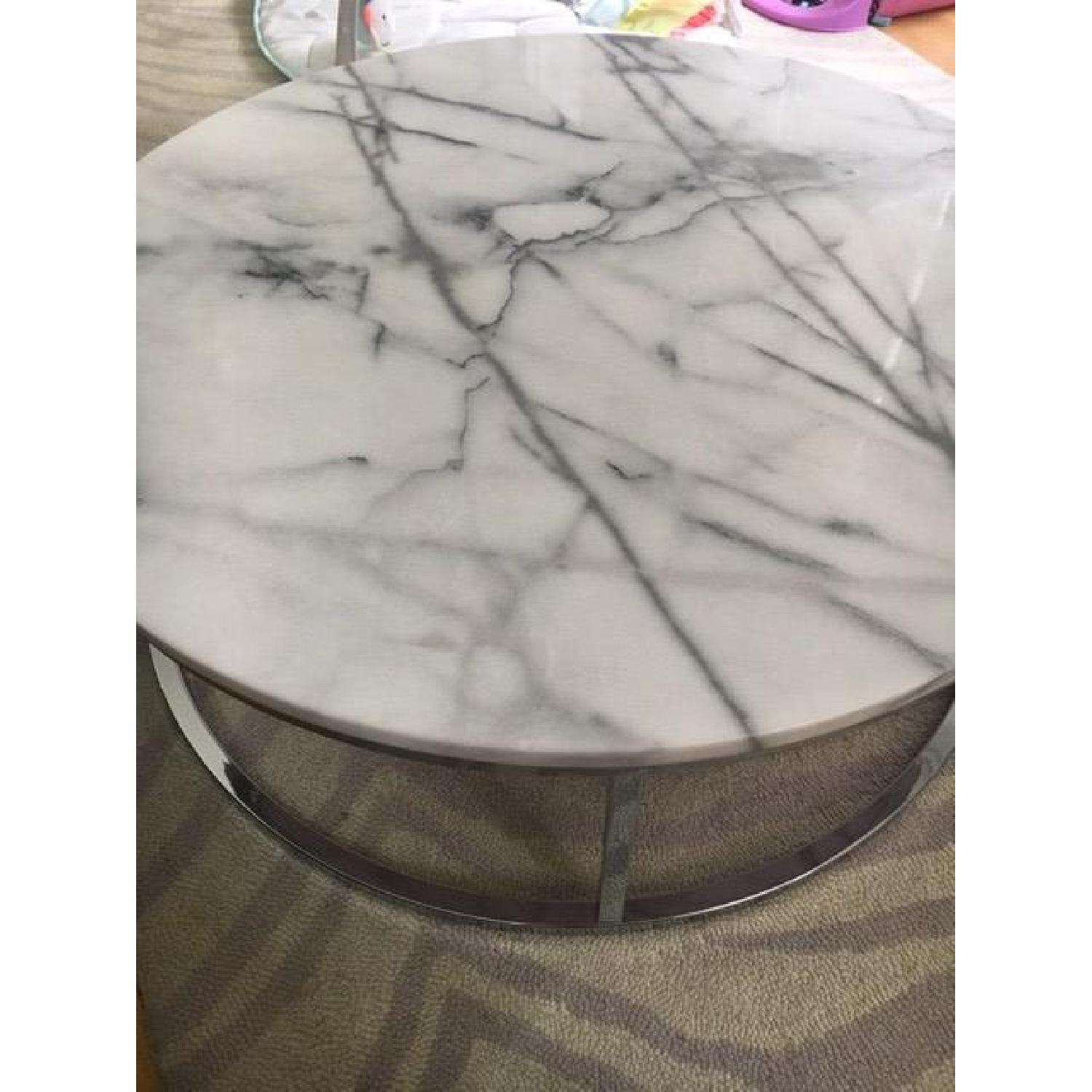 CB2 Marble Top Coffee Table - image-6