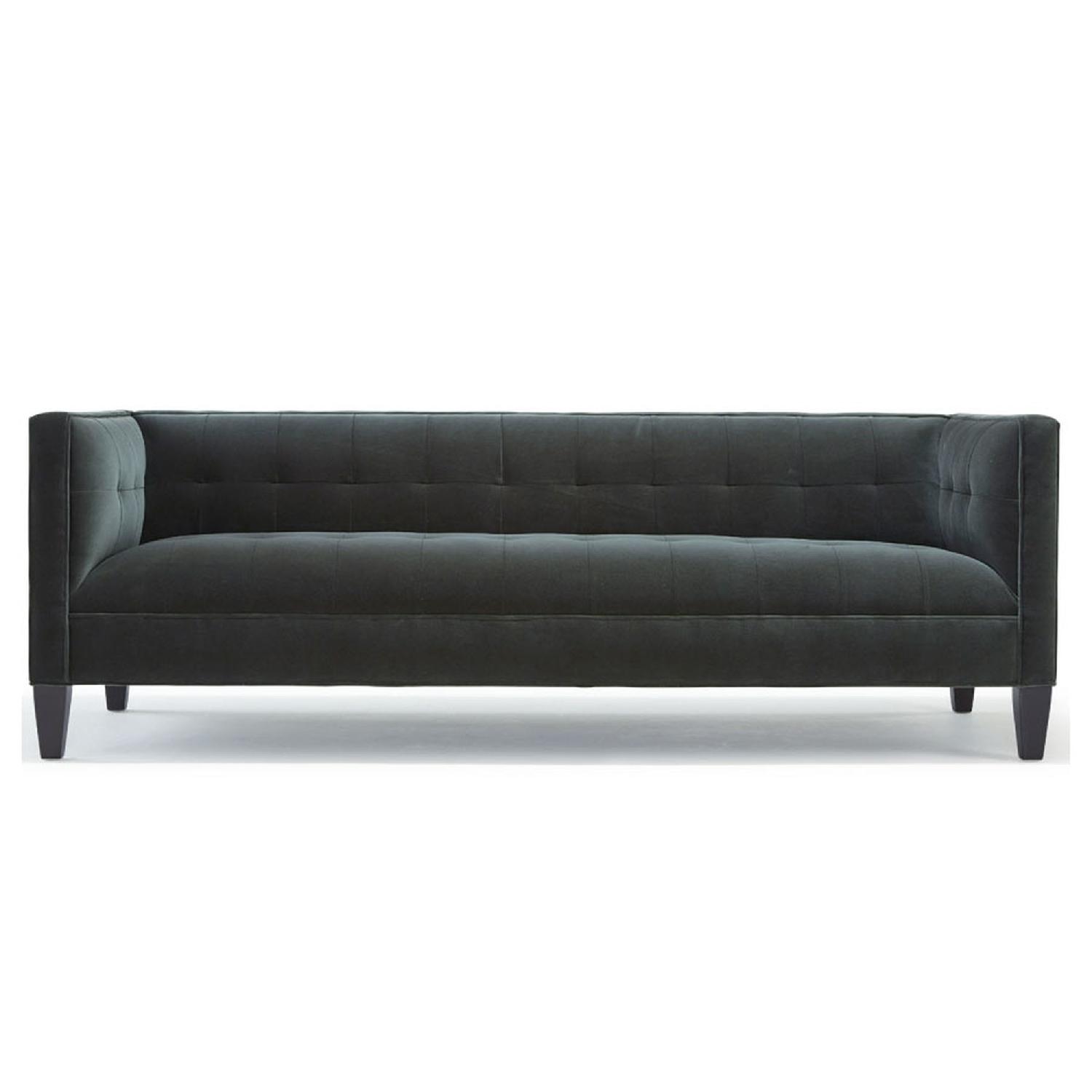 Mitchell Gold Bob Williams Suede Tufted Sofa Aptdeco Mitchell Gold Bob Williams Suede Tufted Sofa Aptdeco
