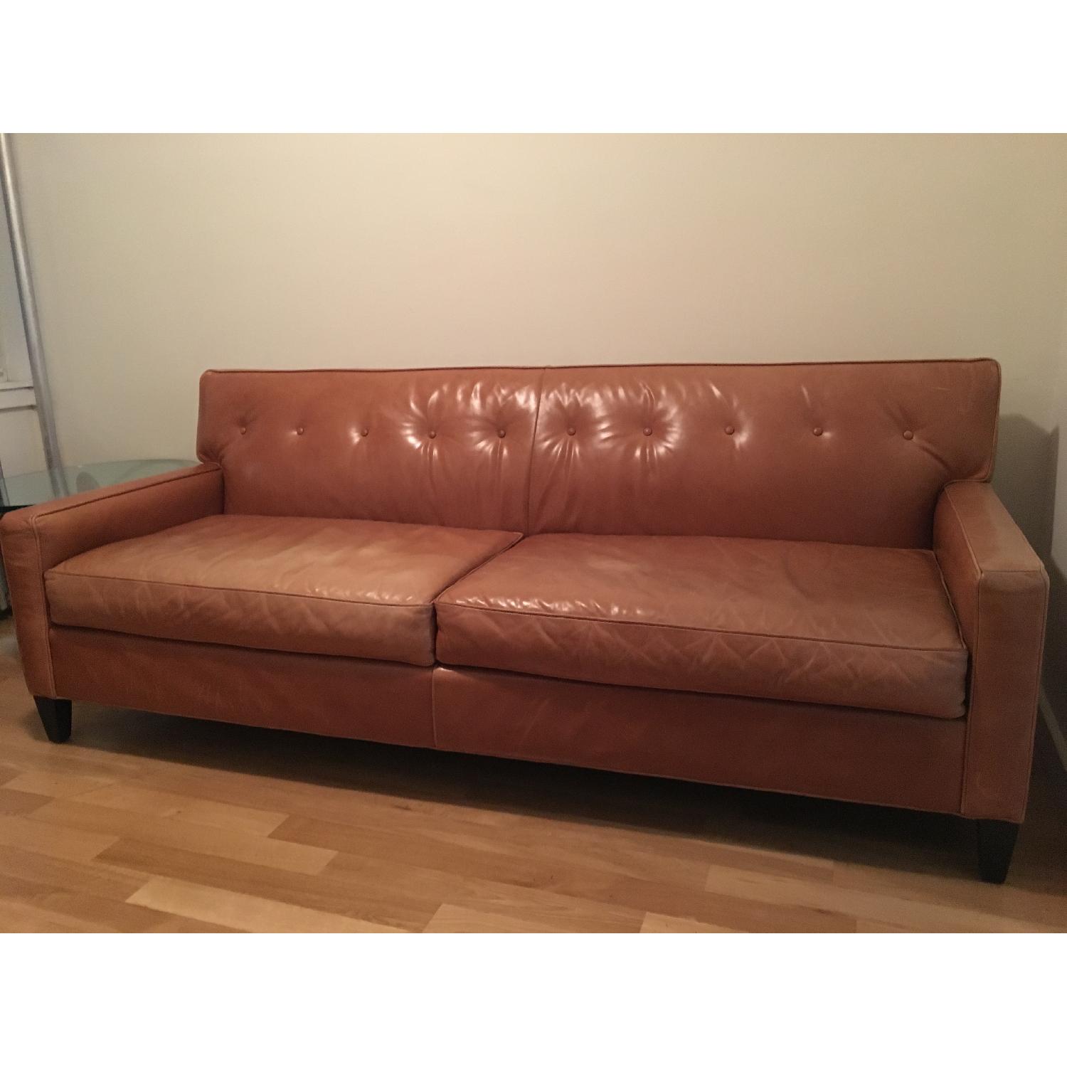 Mitchell Gold + Bob Williams Leather Sofa - image-1