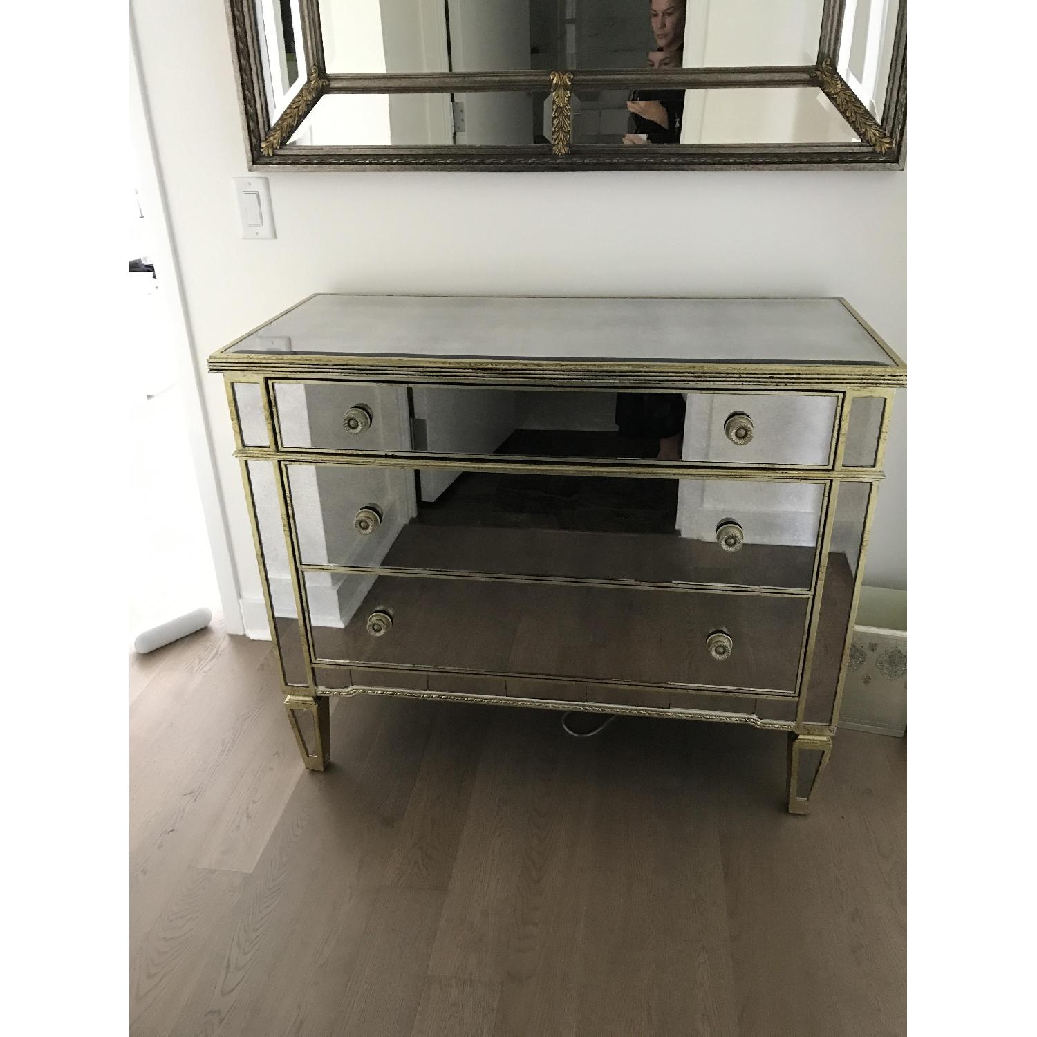 Bassett Mirrored Entryway Chest AptDeco
