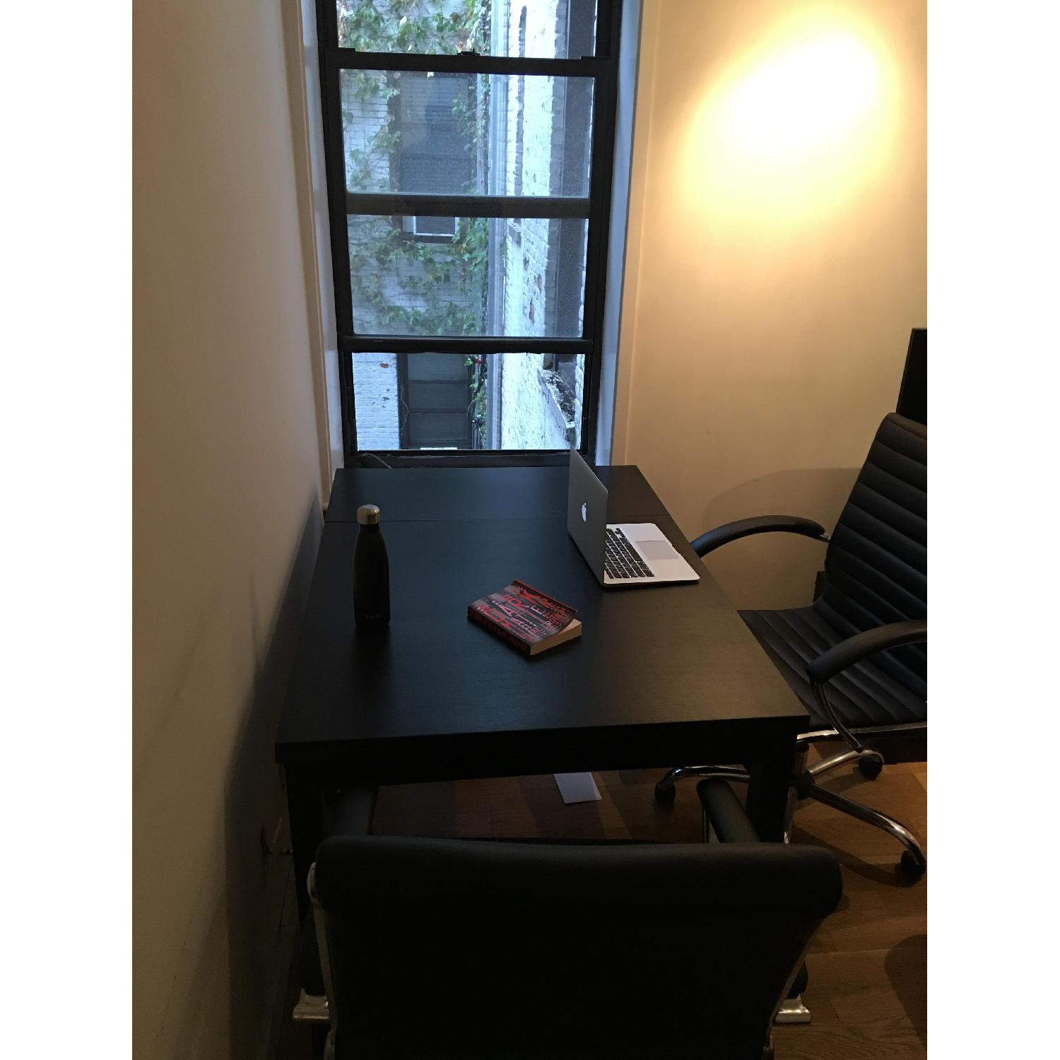 Ikea Bjursta Extendable Dining Table w/ 2 Chairs - image-4