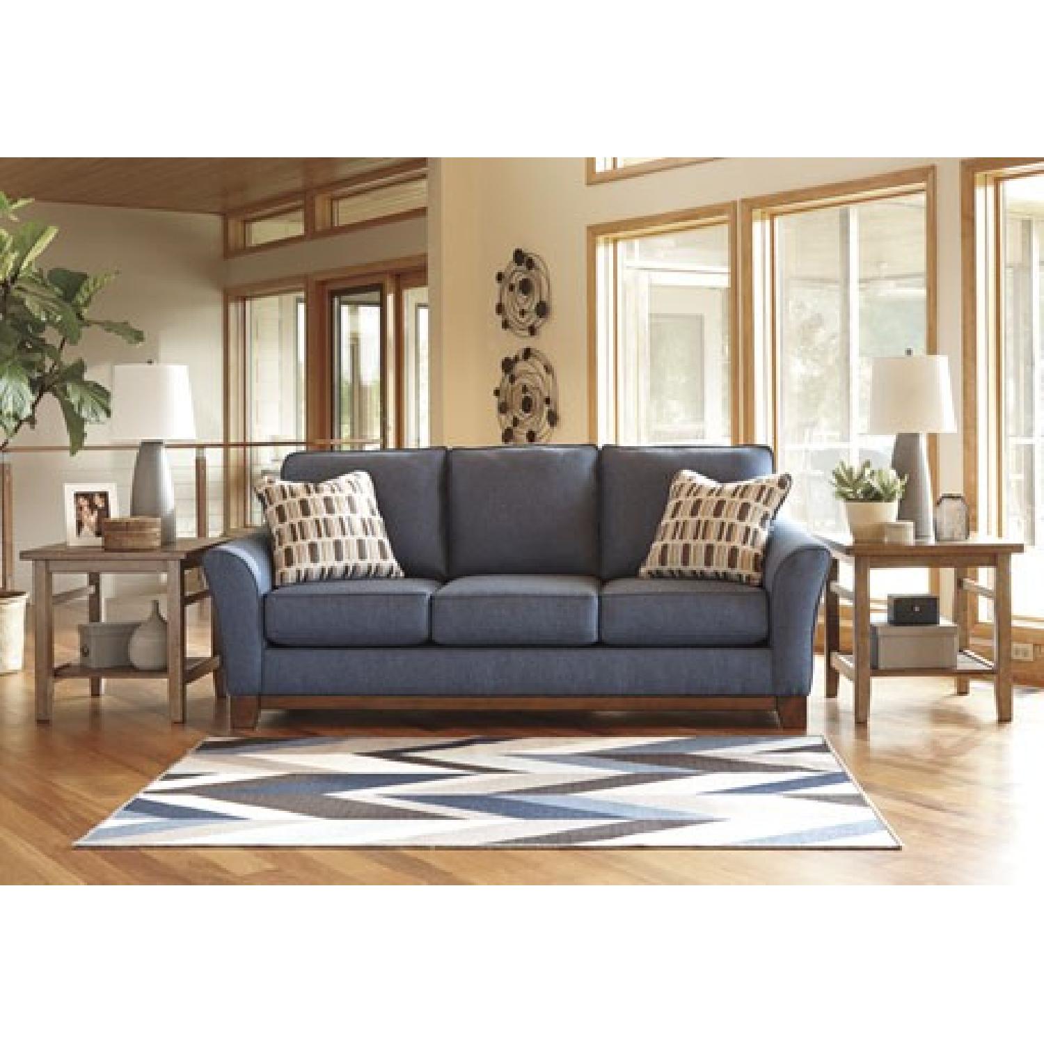 Ashley's Janley Denim Sofa - image-1
