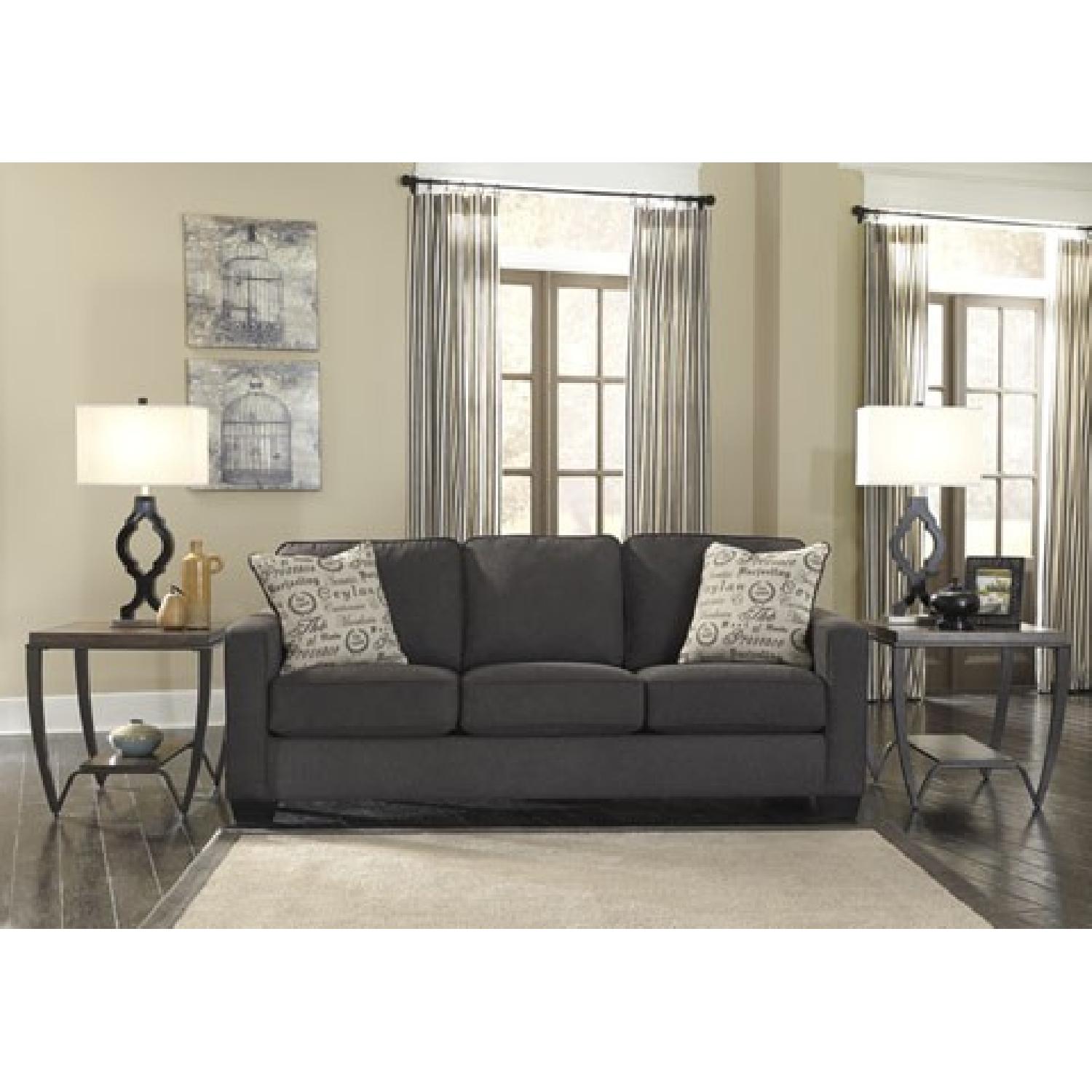 Ashley's Alenya Charcoal Sofa - image-1