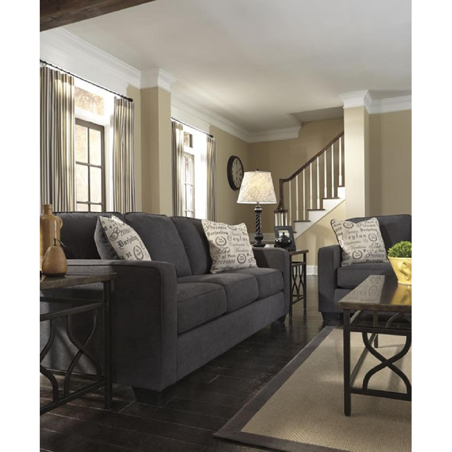 Ashley's Alenya Charcoal Sofa - image-2