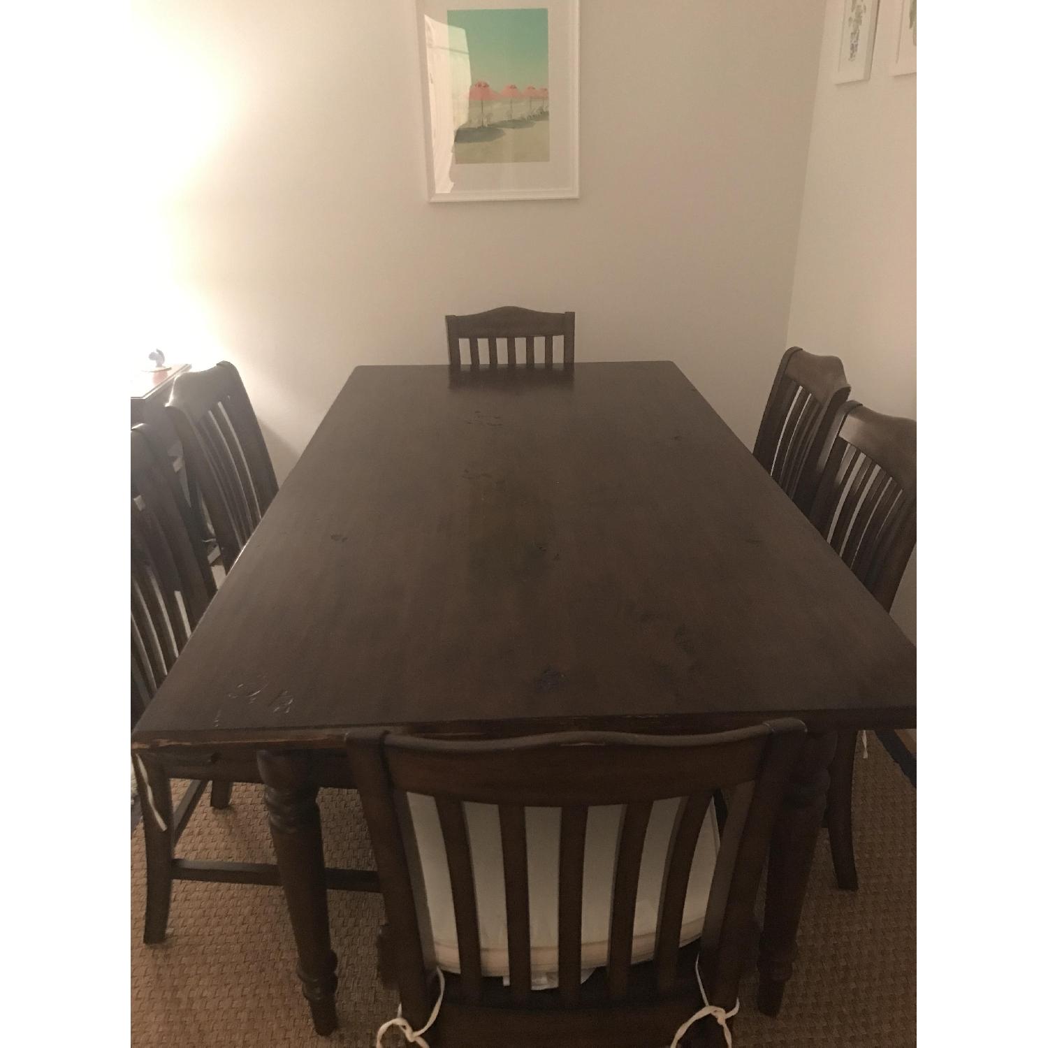 Pottery Barn Sumner Dining Table w/ 6 Chairs - image-1