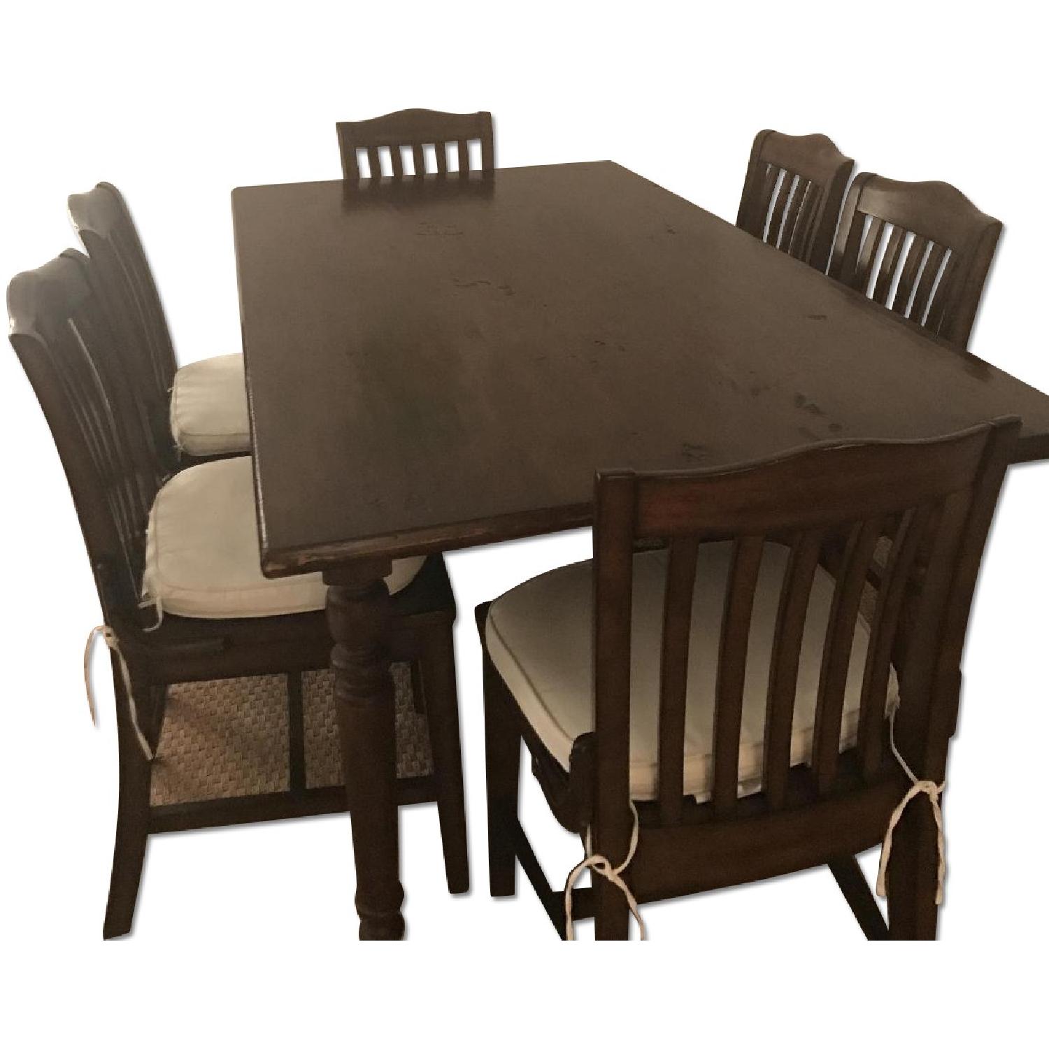 Pottery Barn Sumner Dining Table w/ 6 Chairs - image-0