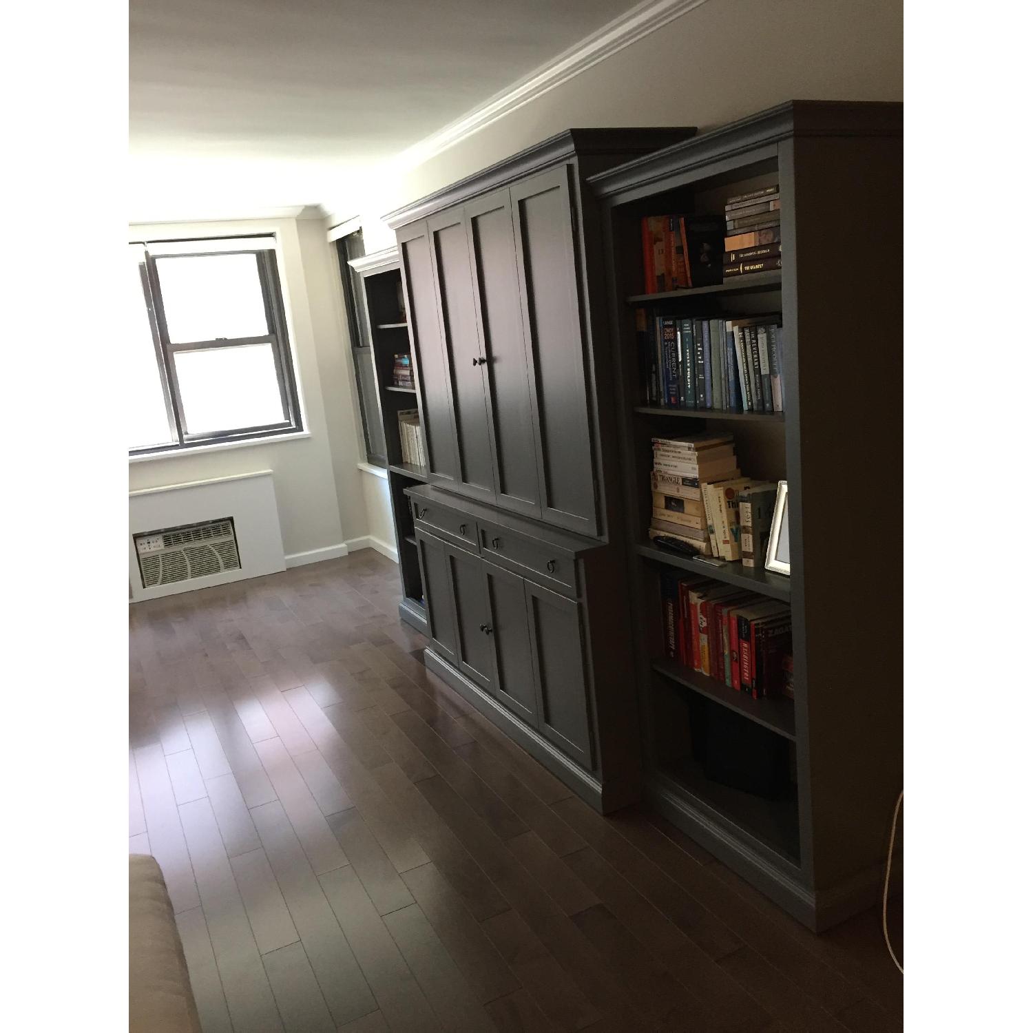 Crate & Barrel Cameo Media Console w/ Bookcases - image-2