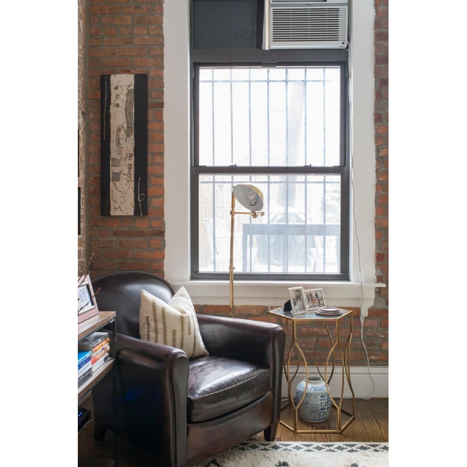 Crate & Barrel Eiffel Leather Armchair - image-4