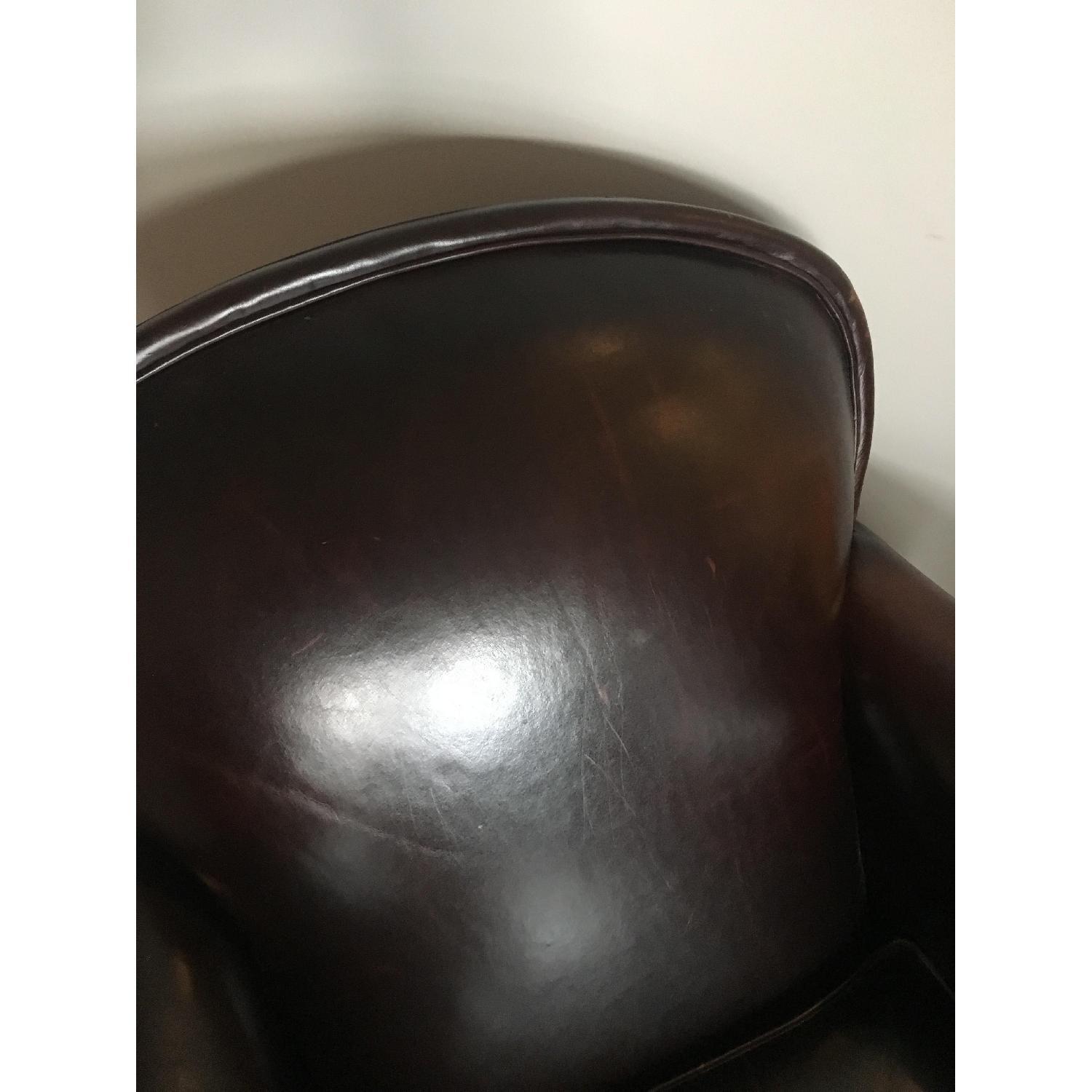 Crate & Barrel Eiffel Leather Armchair - image-7