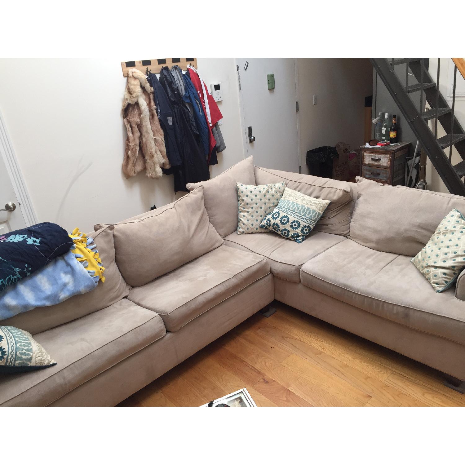 Raymour & Flanigan Queen Sleeper Sectional Sofa - image-1