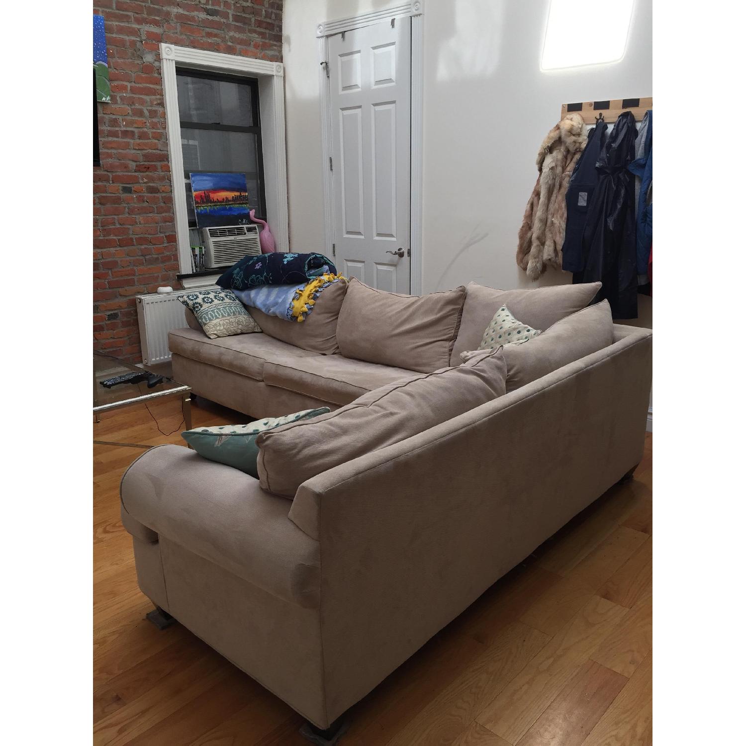 Raymour & Flanigan Queen Sleeper Sectional Sofa - image-2