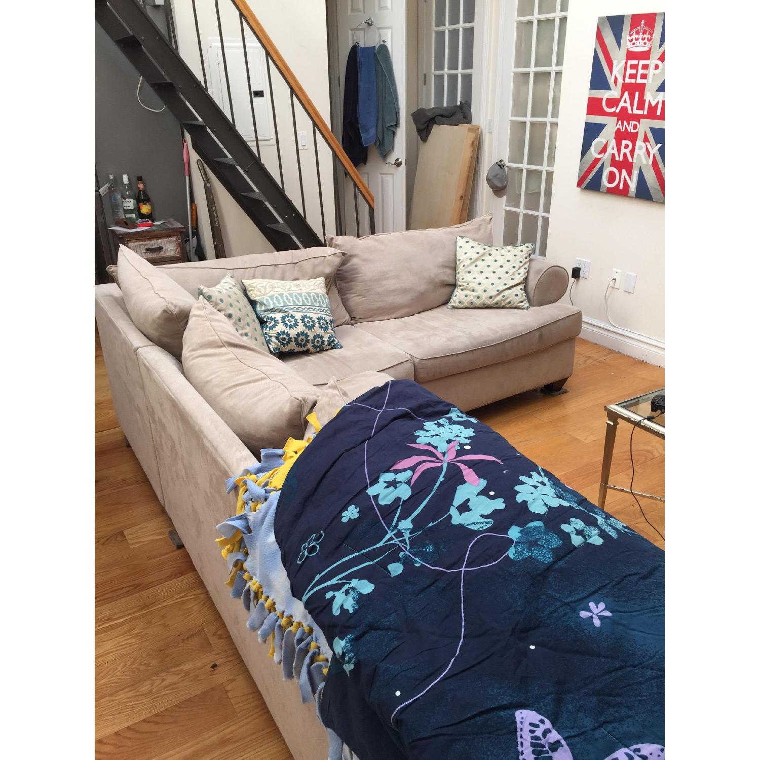 Raymour & Flanigan Queen Sleeper Sectional Sofa - image-3