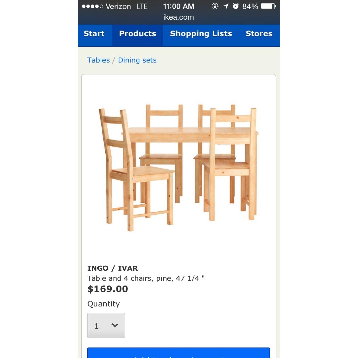 Ikea 5 Piece Dining Set - image-1