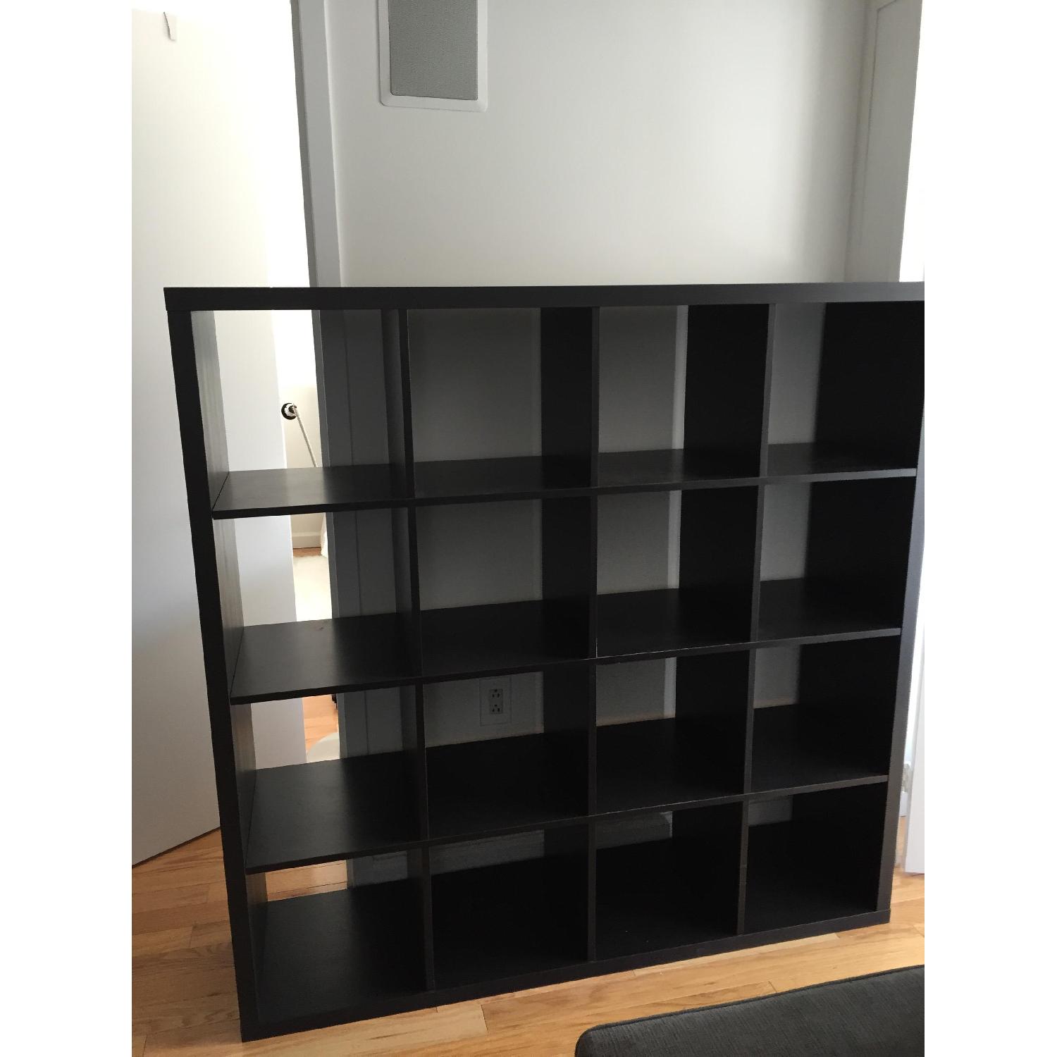 Ikea Black-Brown Bookshelves - Pair - image-1
