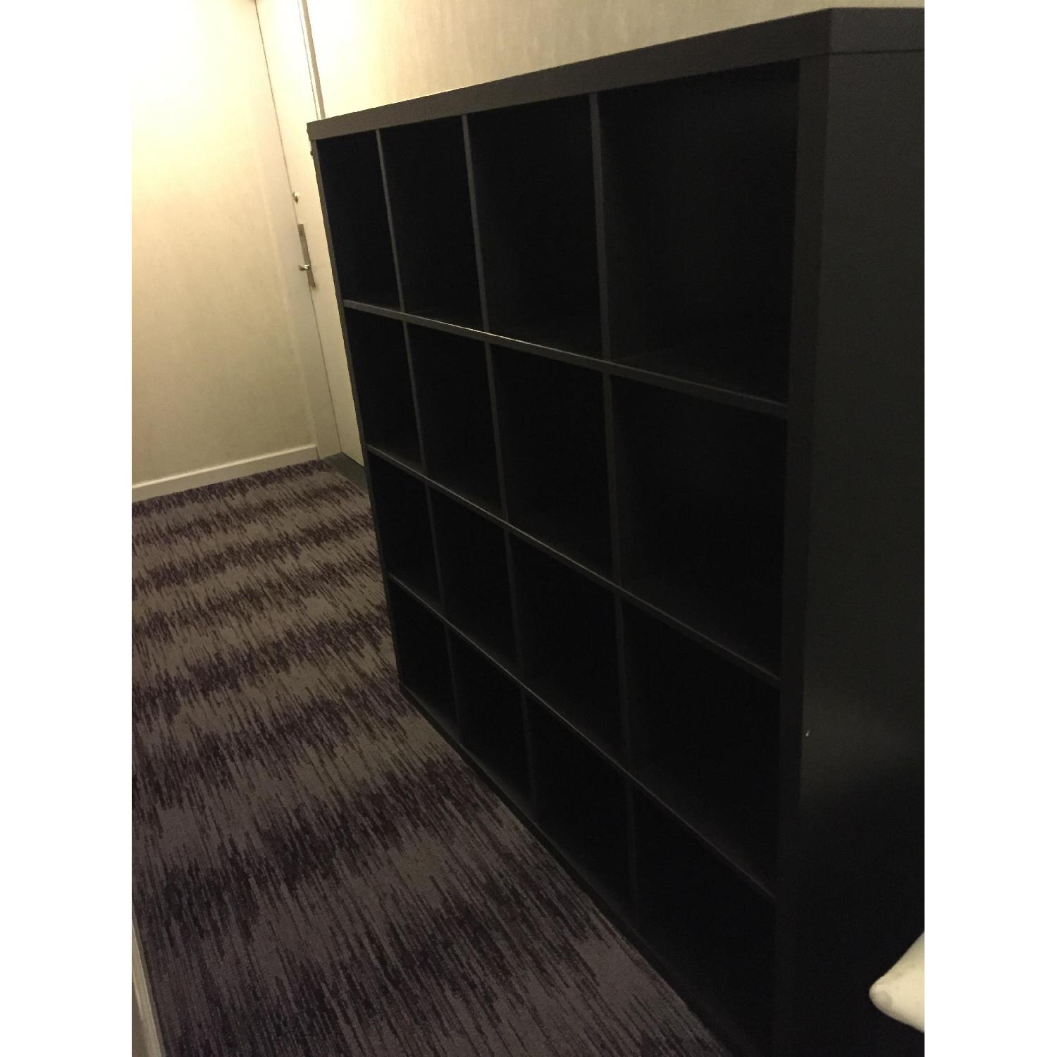 Ikea Black-Brown Bookshelves - Pair - image-2