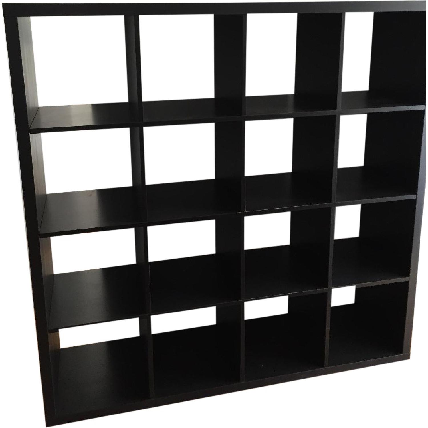 Ikea Black-Brown Bookshelves - Pair - image-0