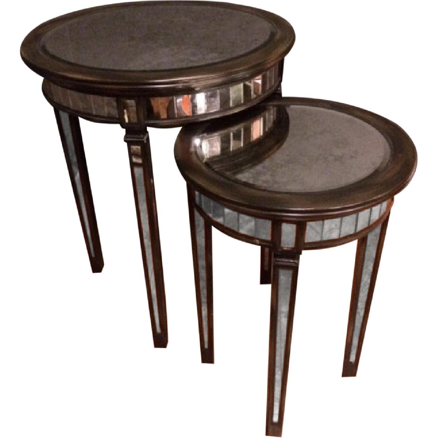 Arhaus Isla Mirrored Nesting Tables - Pair - image-0