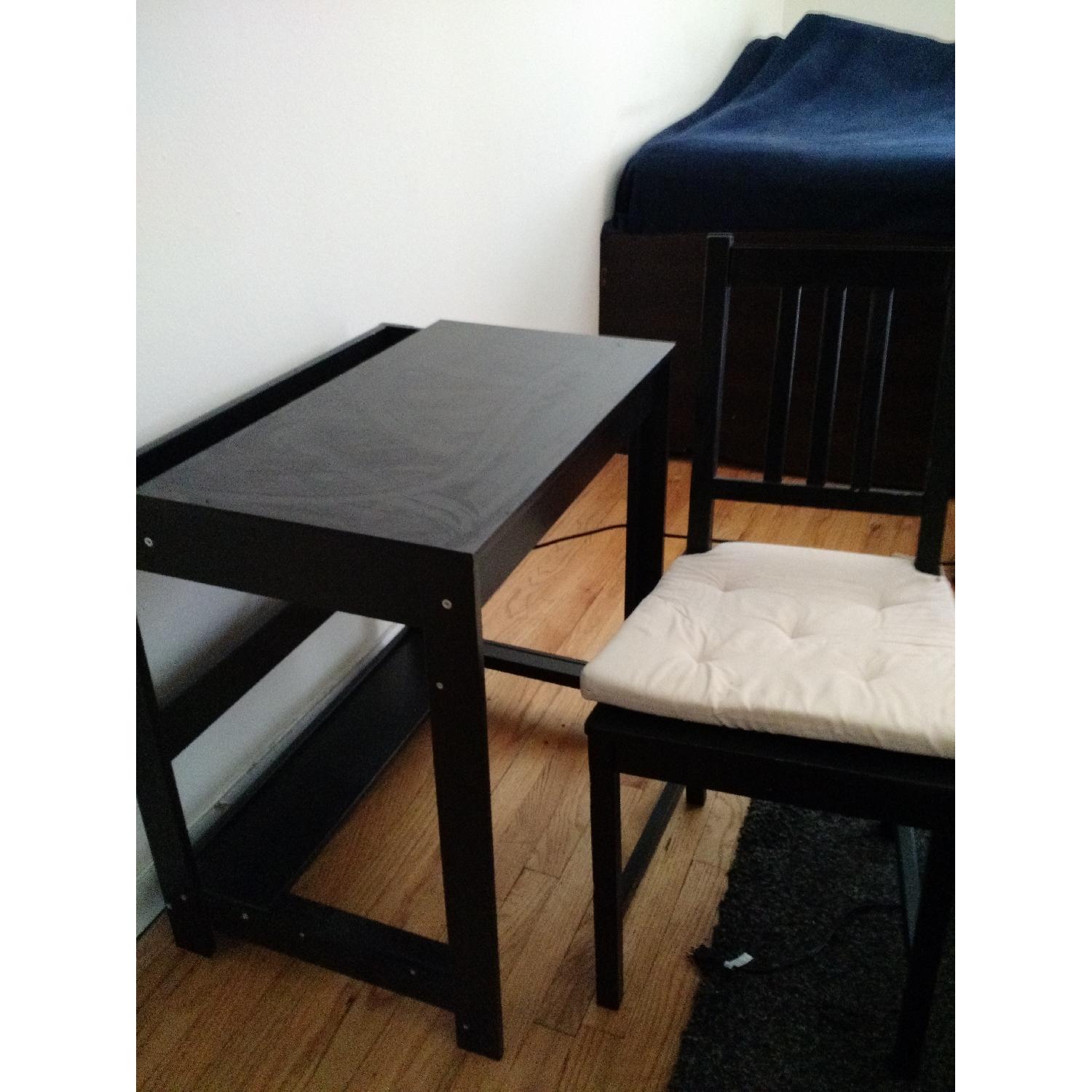 Ikea Small Desk with Chair AptDeco